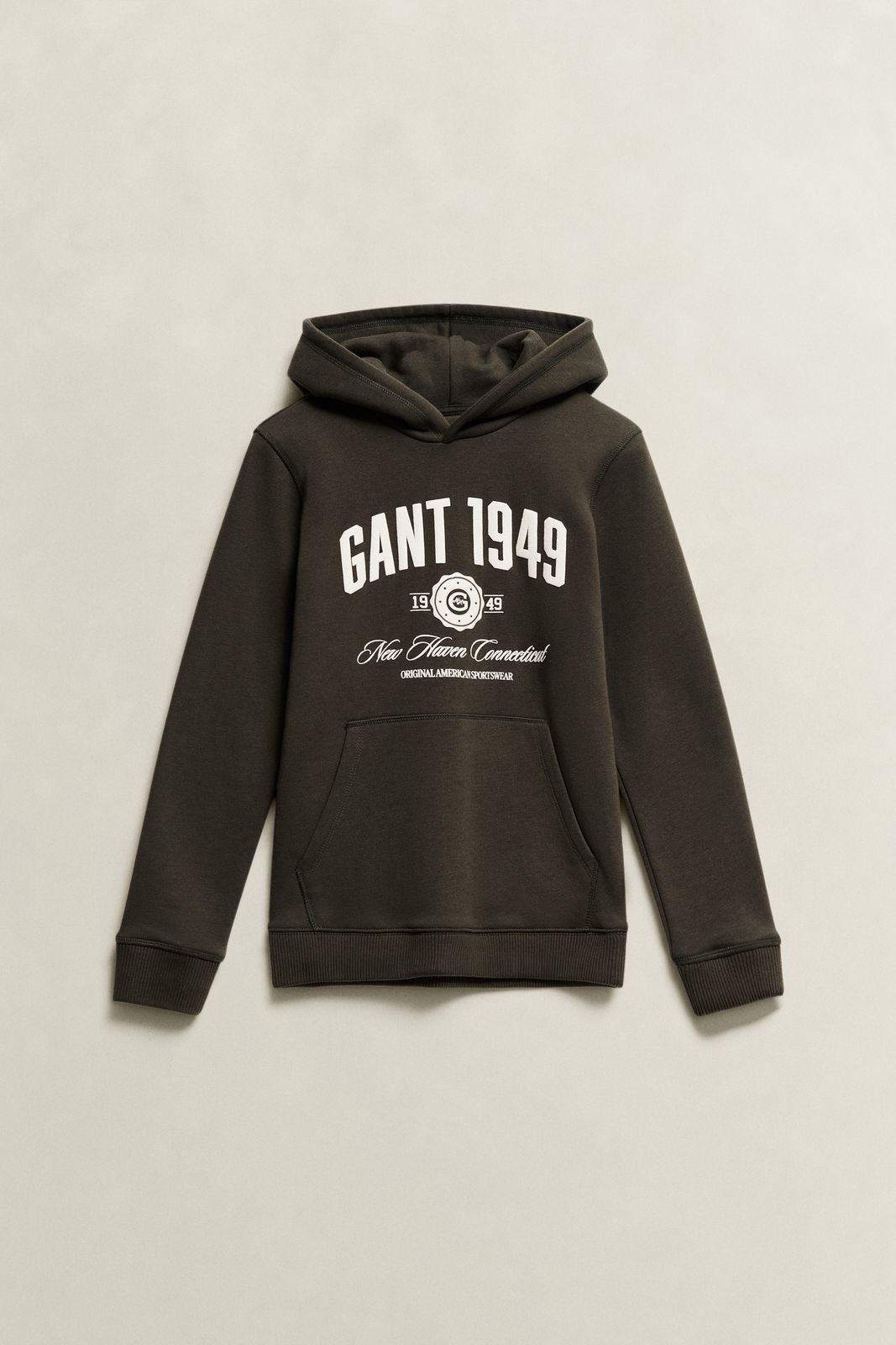 Teen Boys Collegiate Hoodie - DARK MOSS GREEN