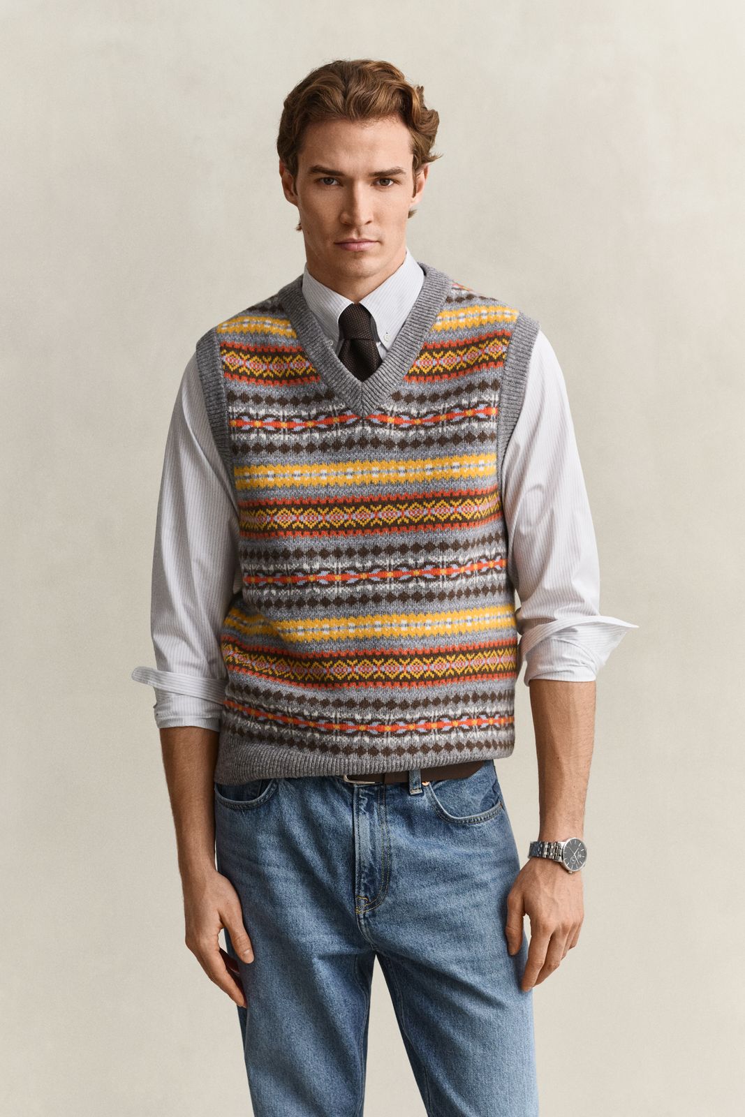 Fair Isle Vest - MULTICOLOR