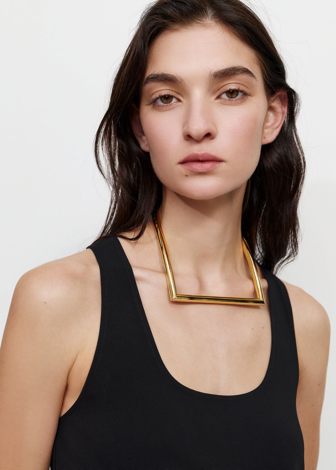 Bevza Square Necklace - Gold