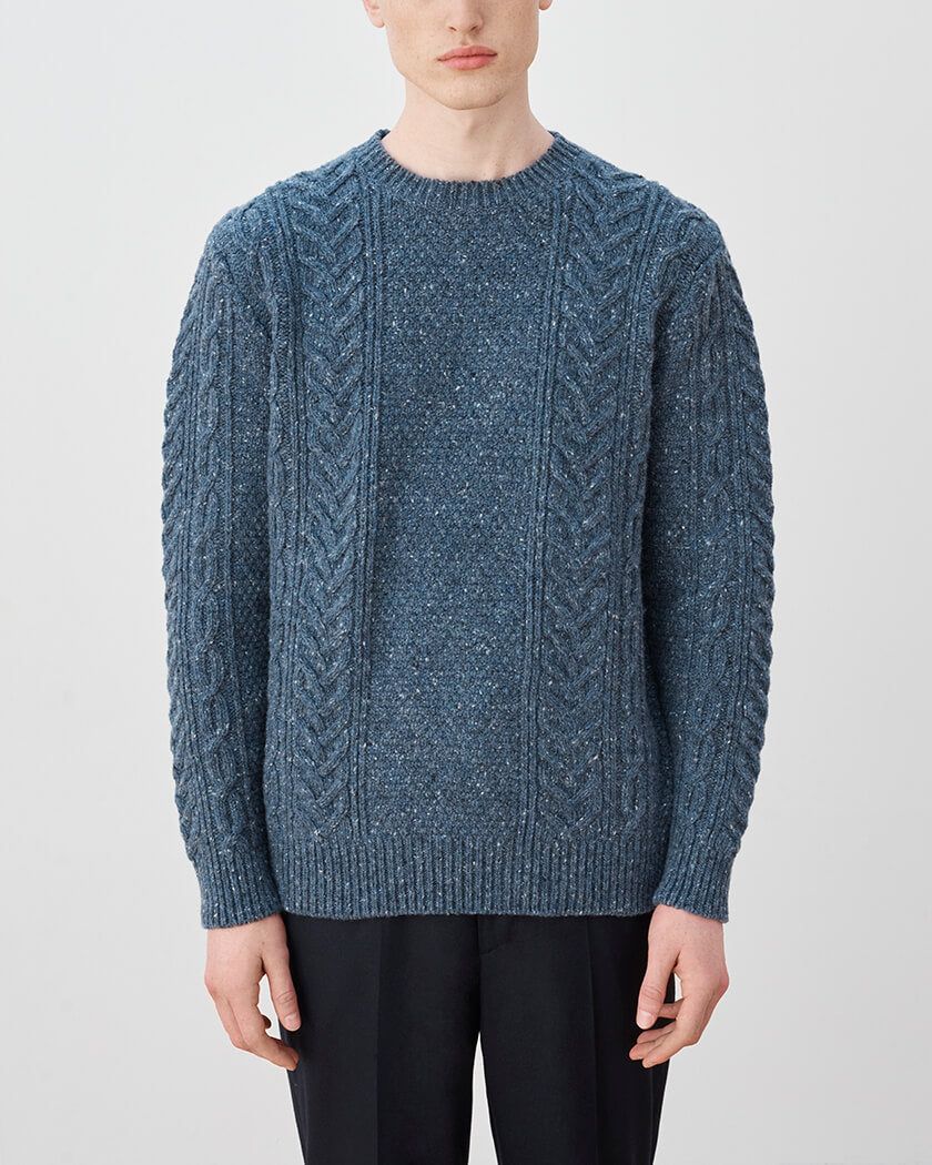 The Soft Donegal Aran - Atlantic Blue