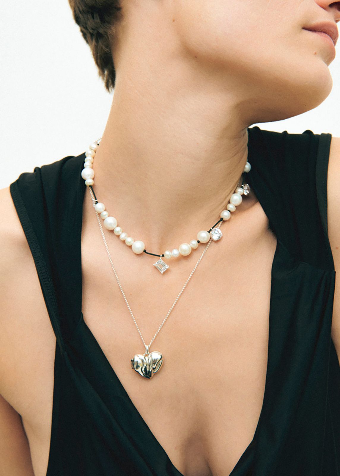 Completedworks Heart Locket Necklace - Silver