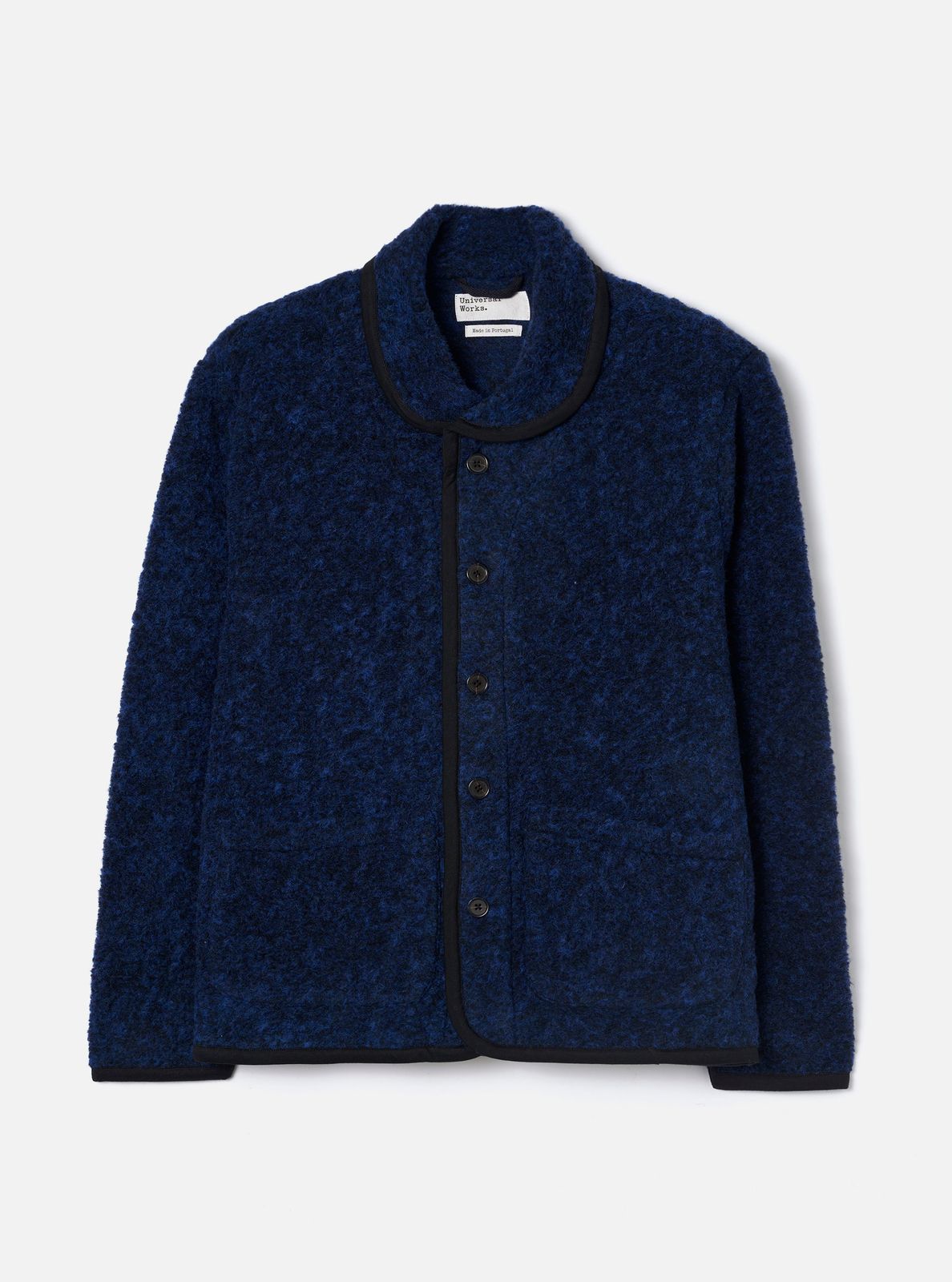 Blue Bouclet Fleece Lancaster Jacket