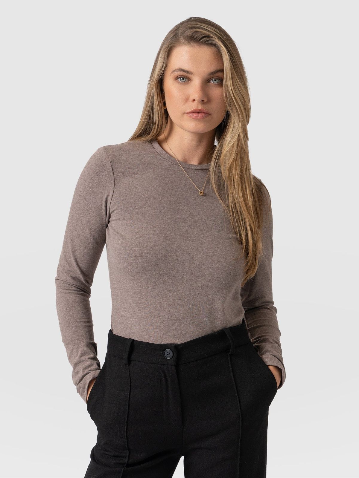Keller Crew Neck Tee - Coco