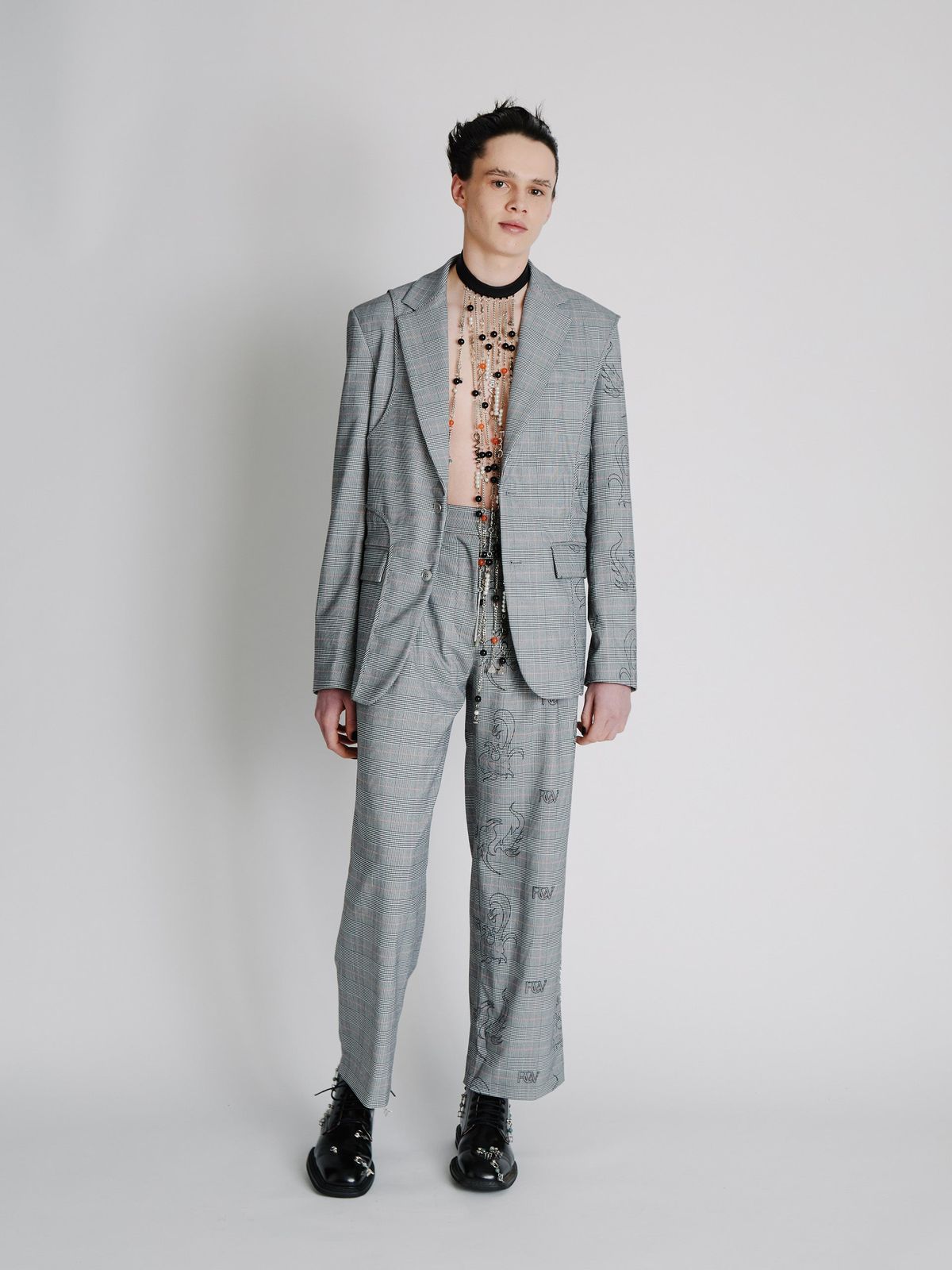DOUBLE PRINT BLAZER