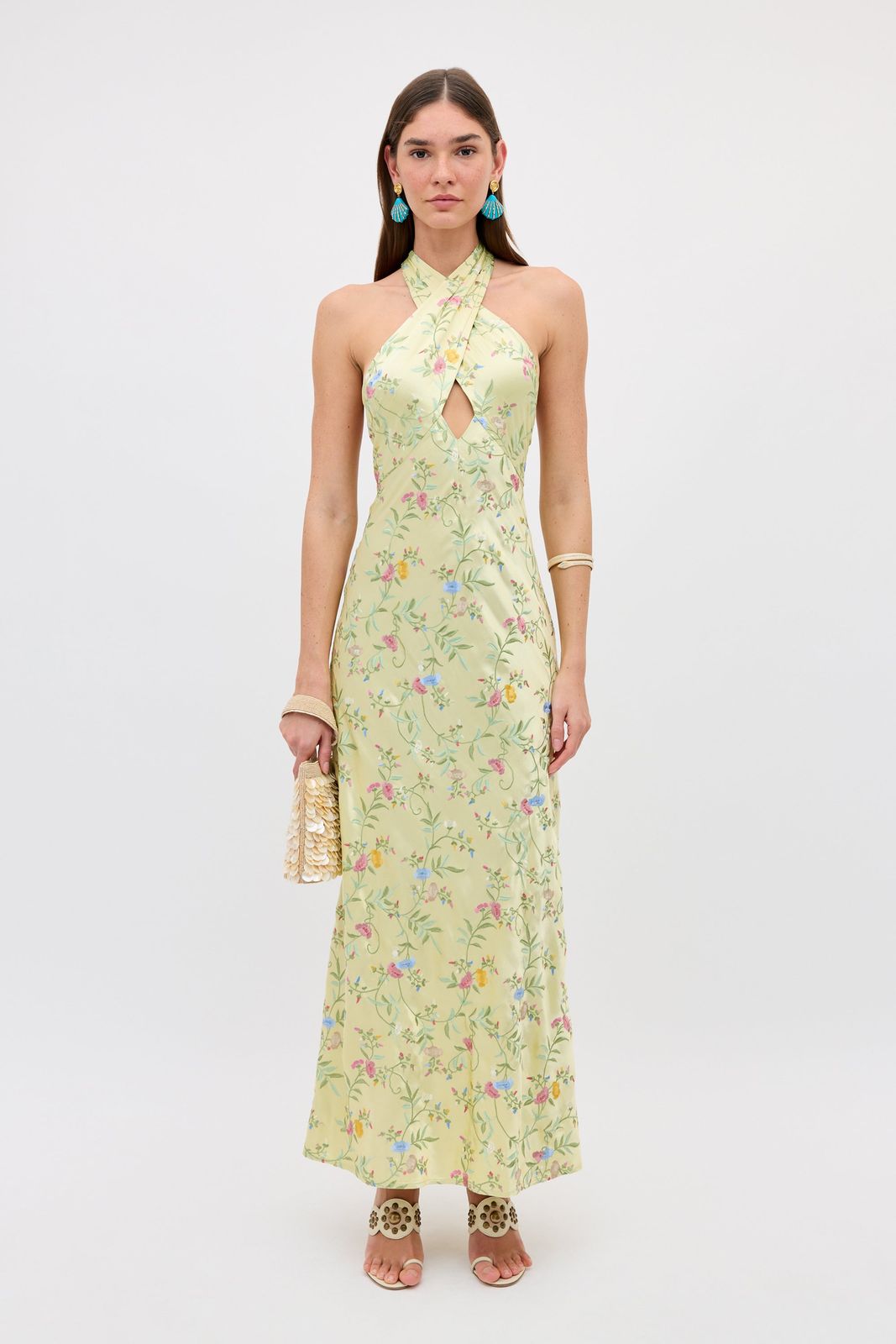 Dune - Botanical Embroidery Green