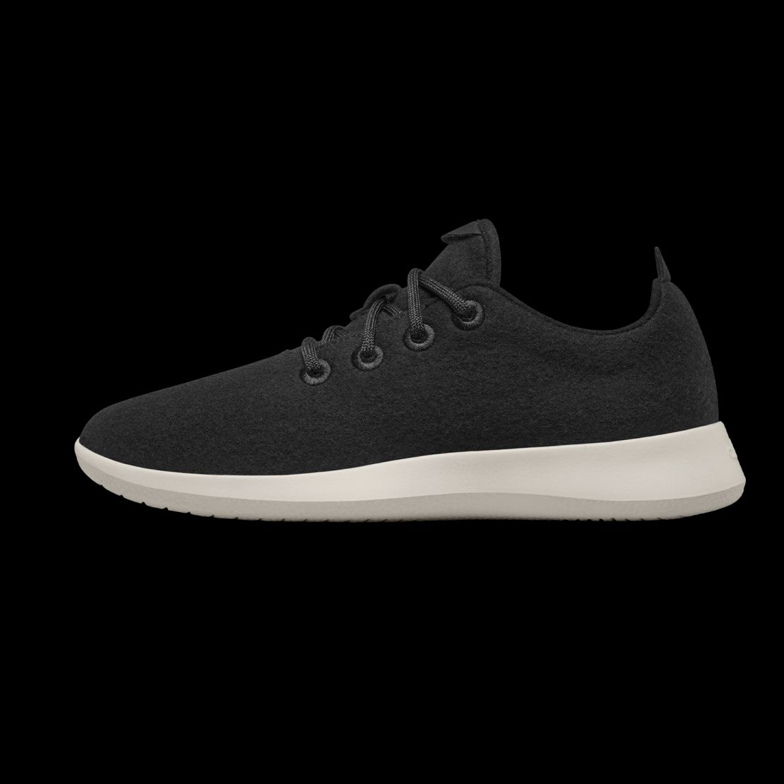 Women's Wool Runner - True Black (cream Sole)