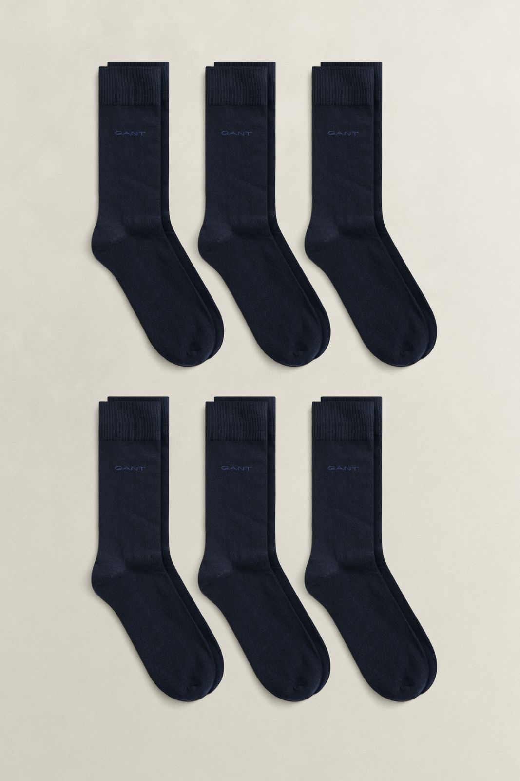 6-Pack Cotton Socks - BLACK