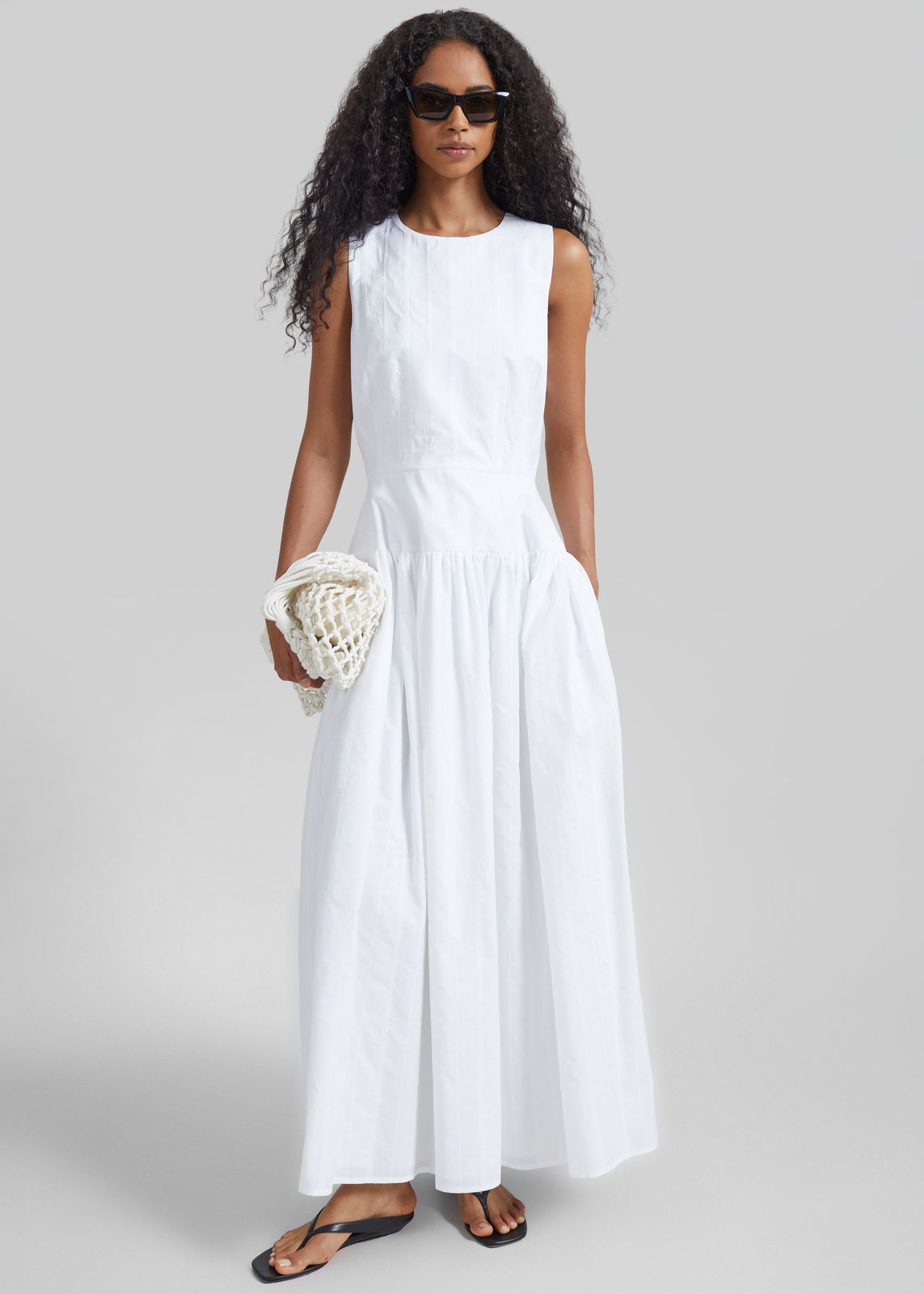 Loulou de Saison Ama Flared Dress - White