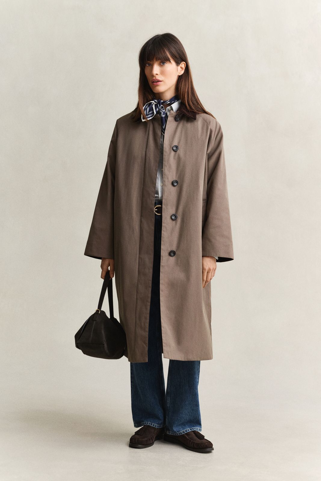 Waxed Car Coat - FADED TAUPE