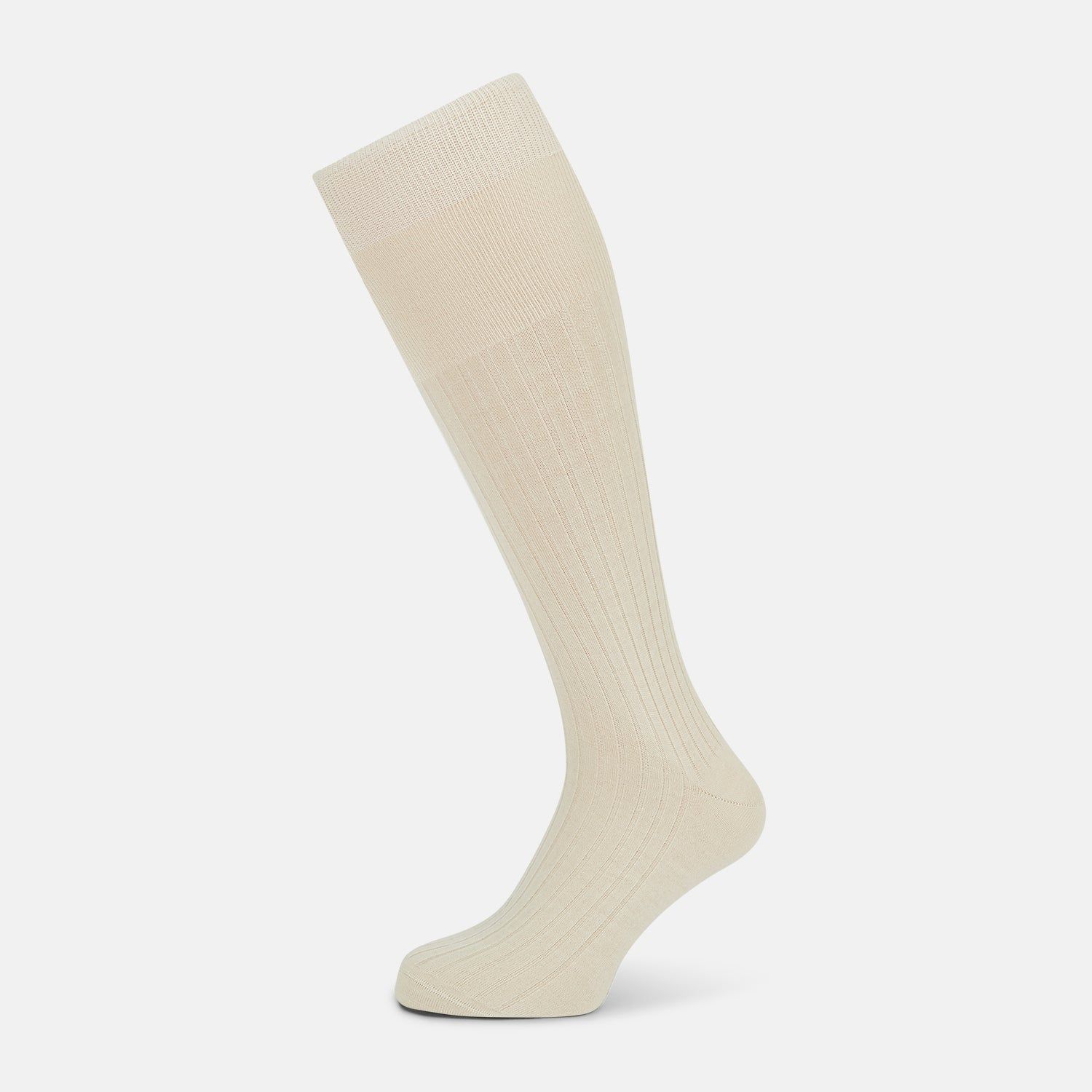 Ivory Cashmere Silk Long Socks