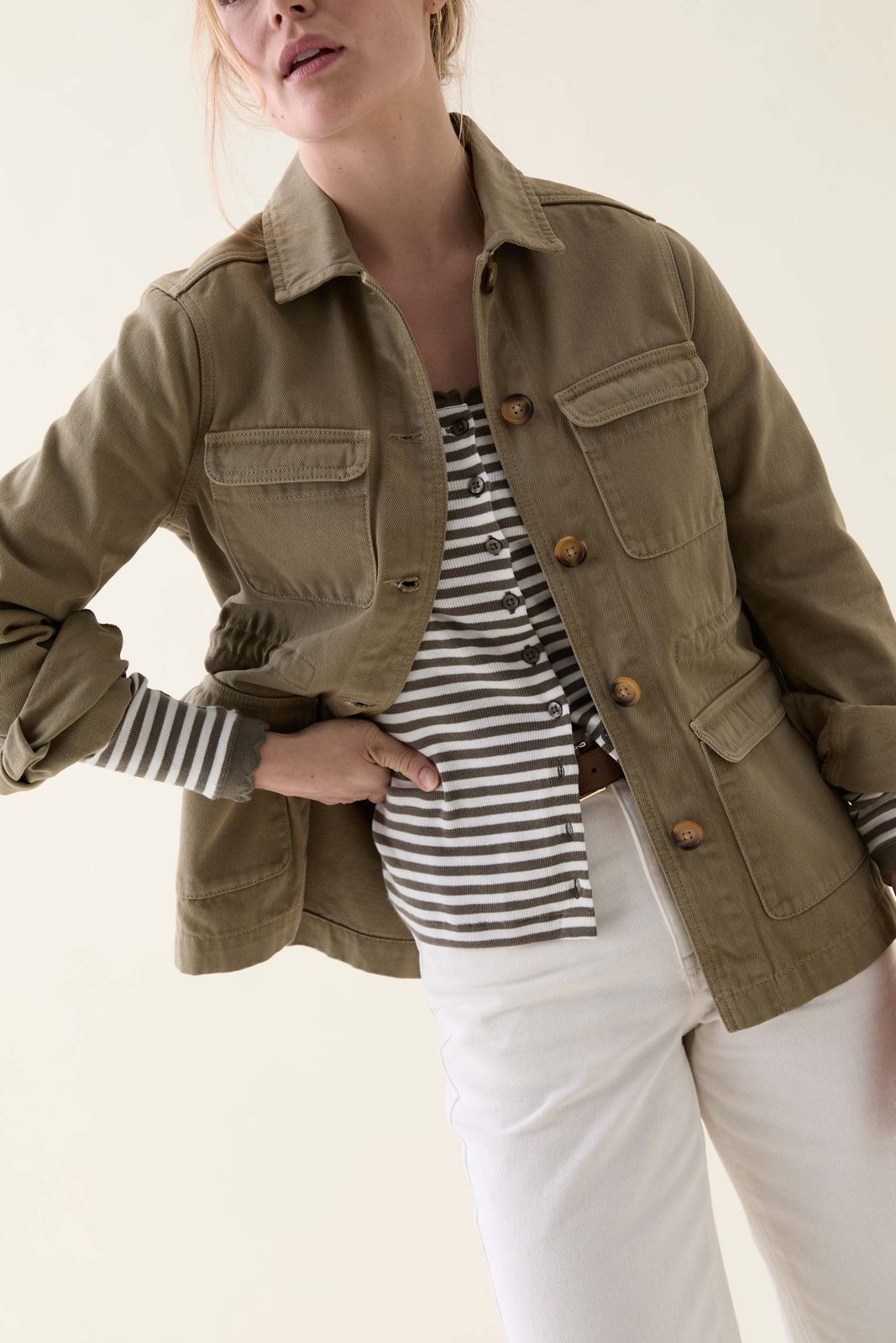 Haslemere Khaki Utility Jacket