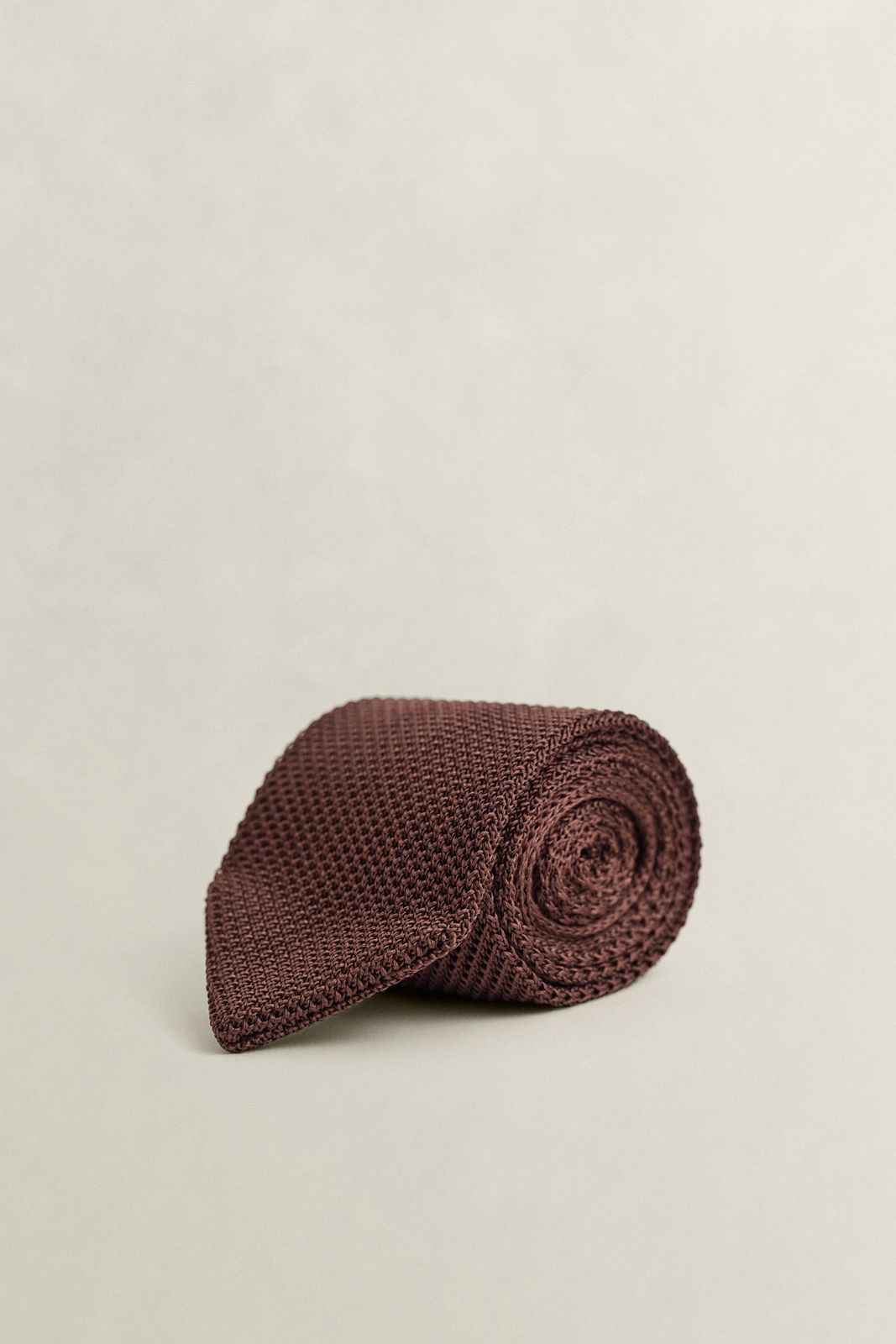 Knitted Silk Tie - BLACK