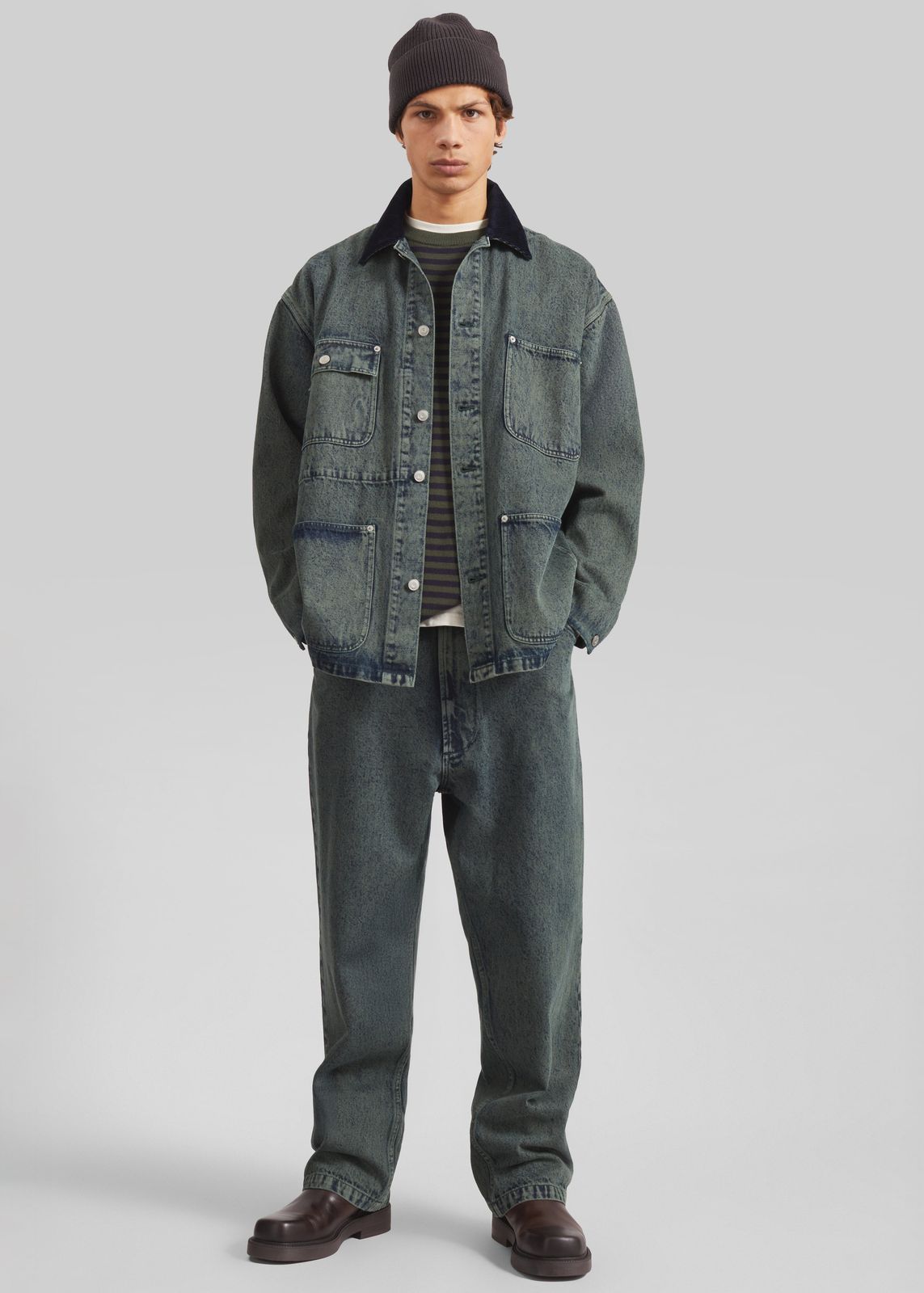 Bale Denim Pants - Moss Green