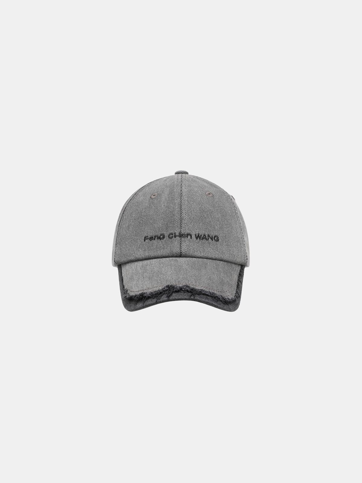 GRAY DENIM SPLICED BASEBALL CAP