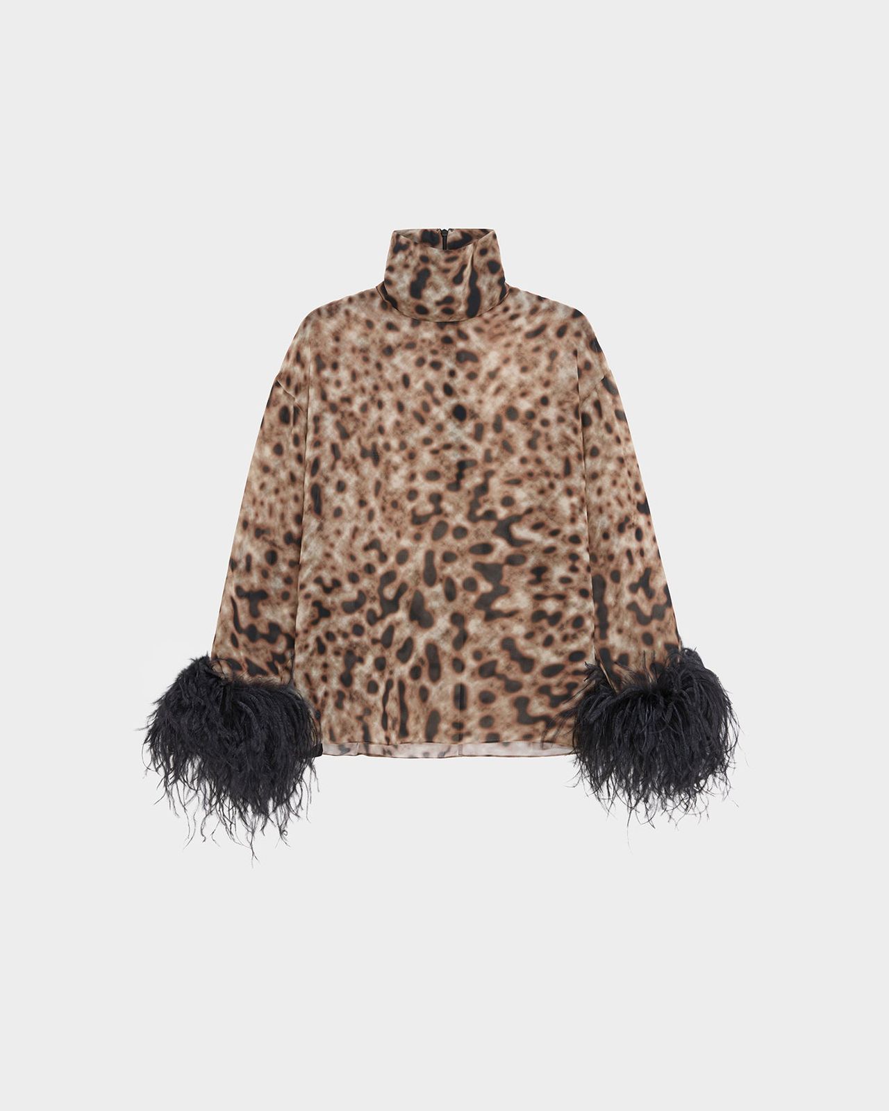 Olyss Top in Printed Chiffon