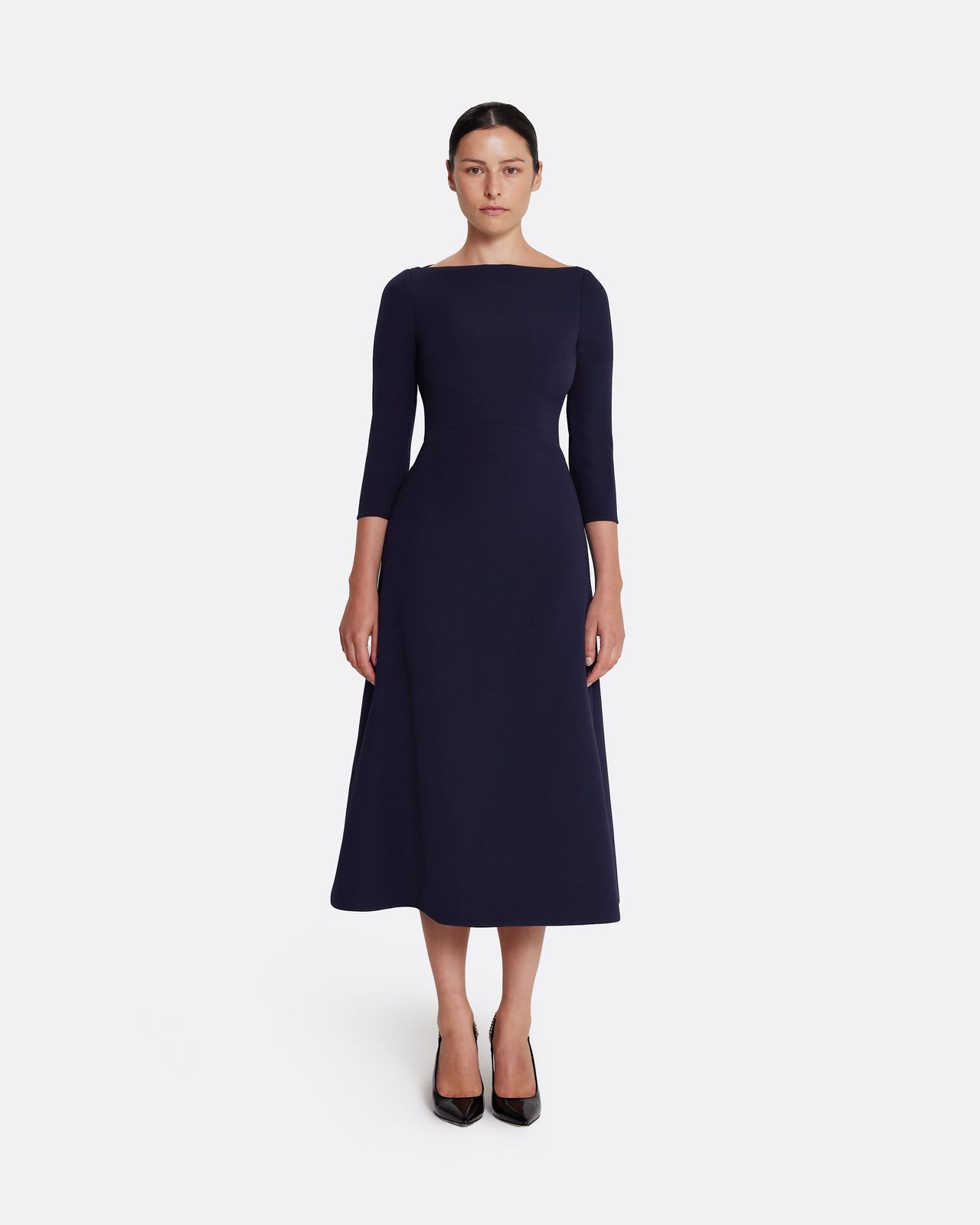 Luciana Midi Dress in Azurite