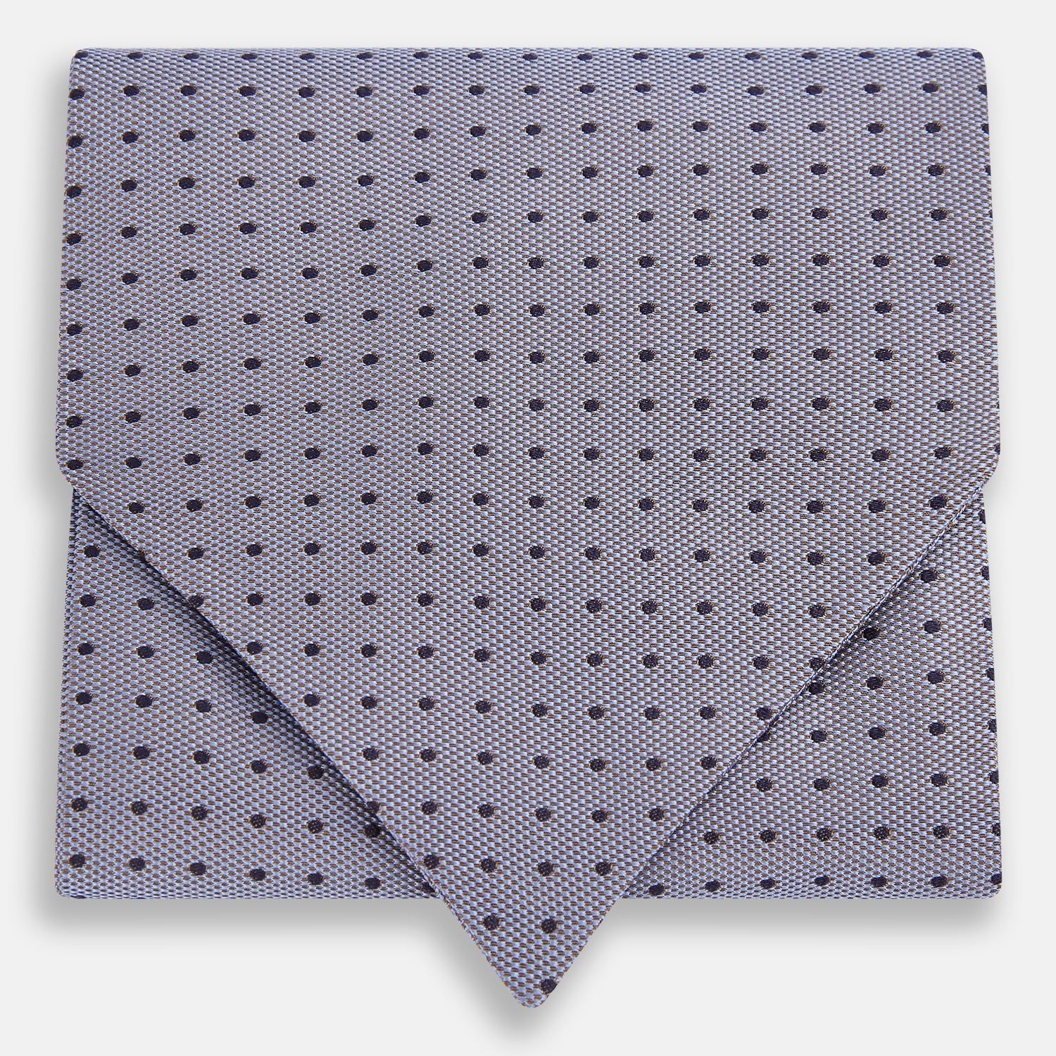 Navy And Light Blue Micro Dot Silk Cravat