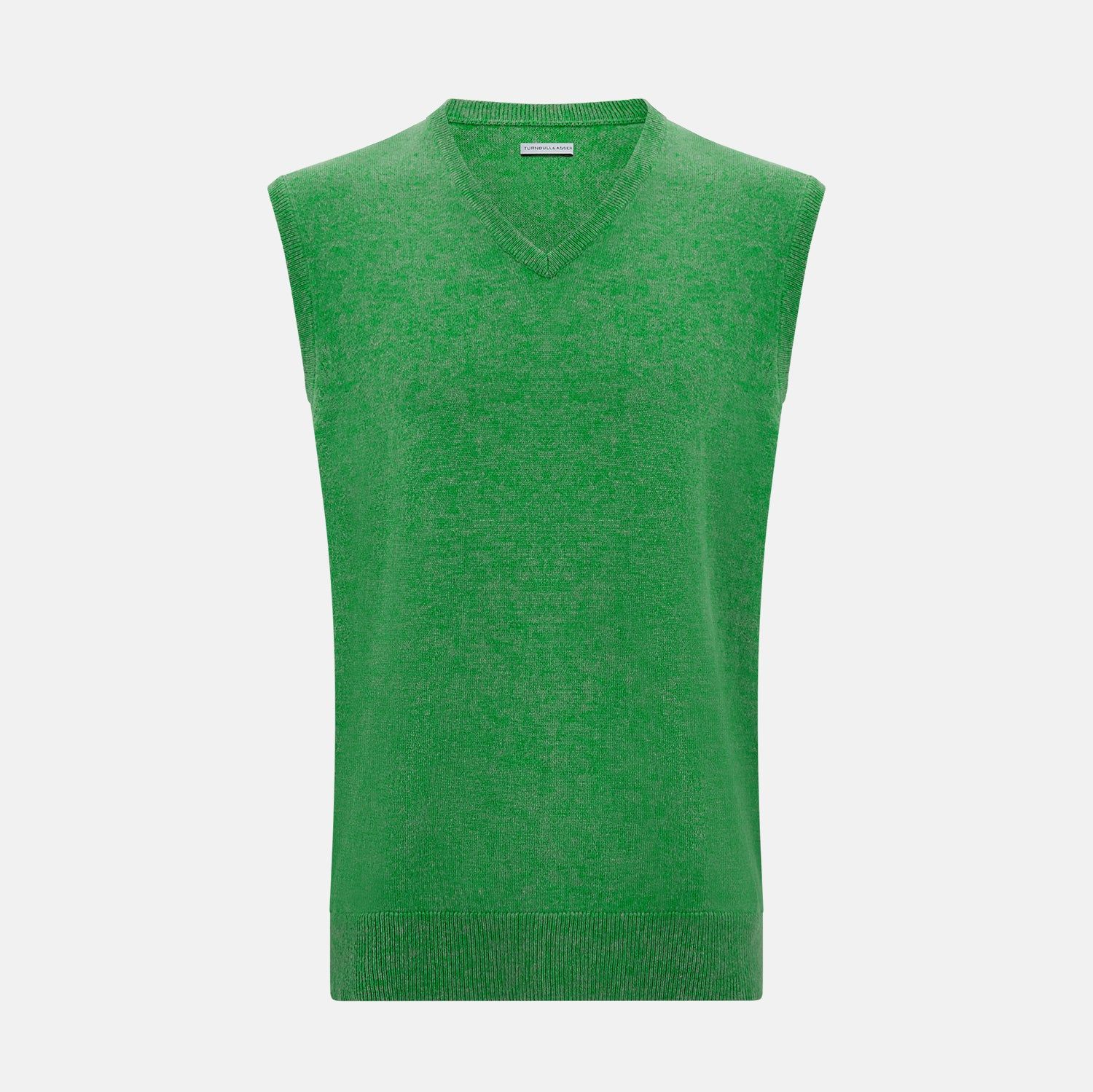 Fern Green V-neck Sleeveless Vest