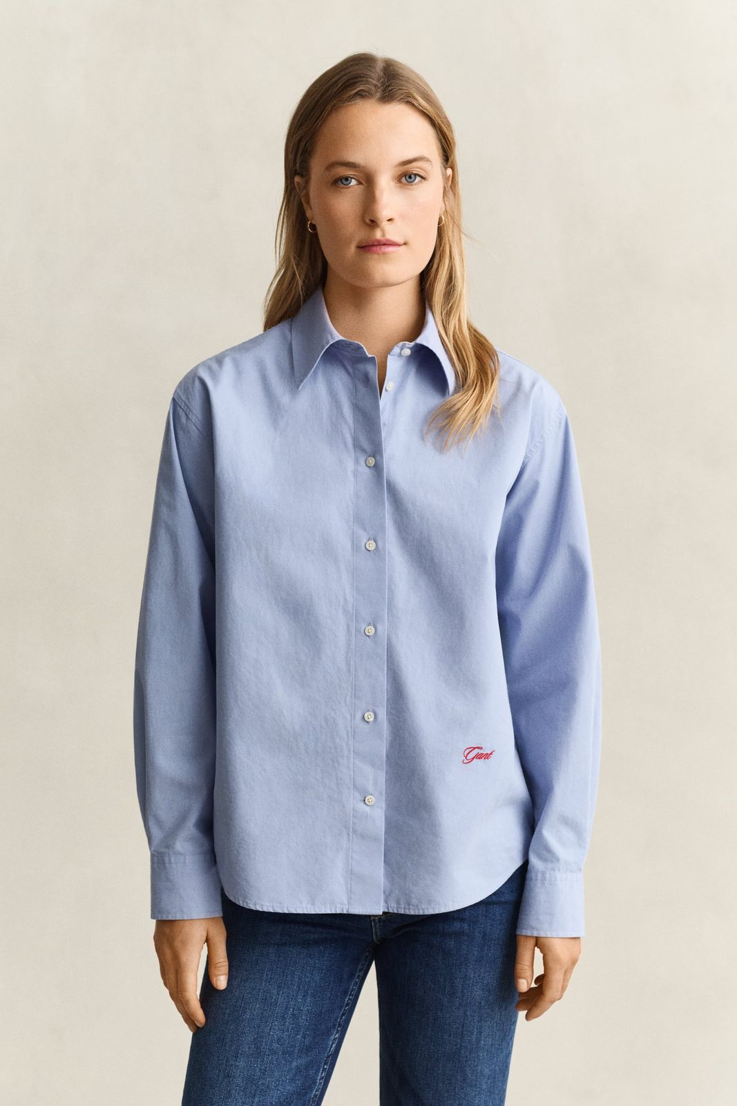 Relaxed Poplin Shirt - MISTY LAVENDER