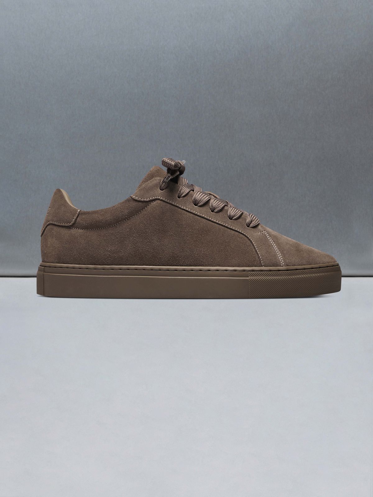 Low Essential Suede Trainer in Triple Taupe