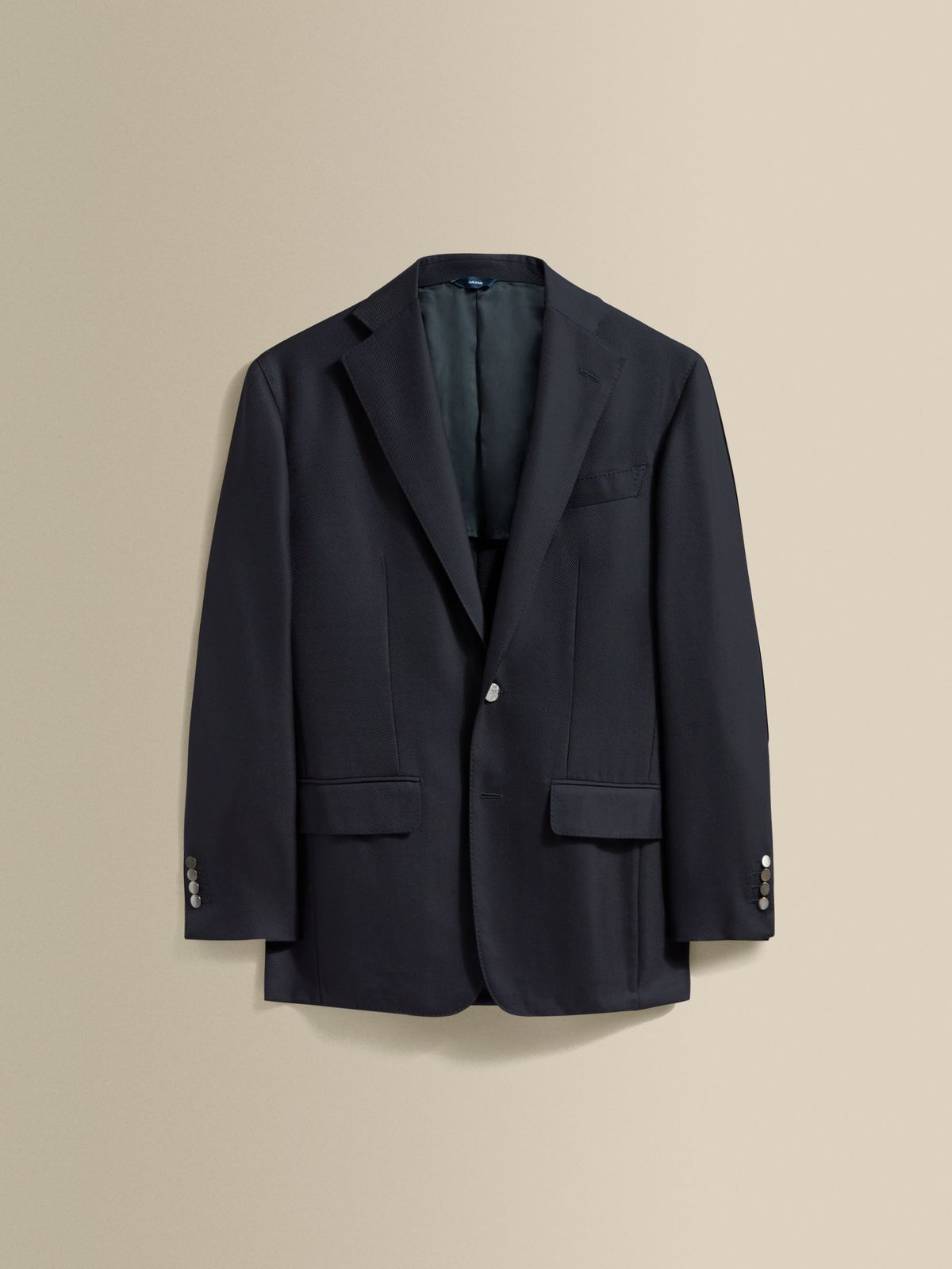 Wool Unstructured Single Breasted Jacket