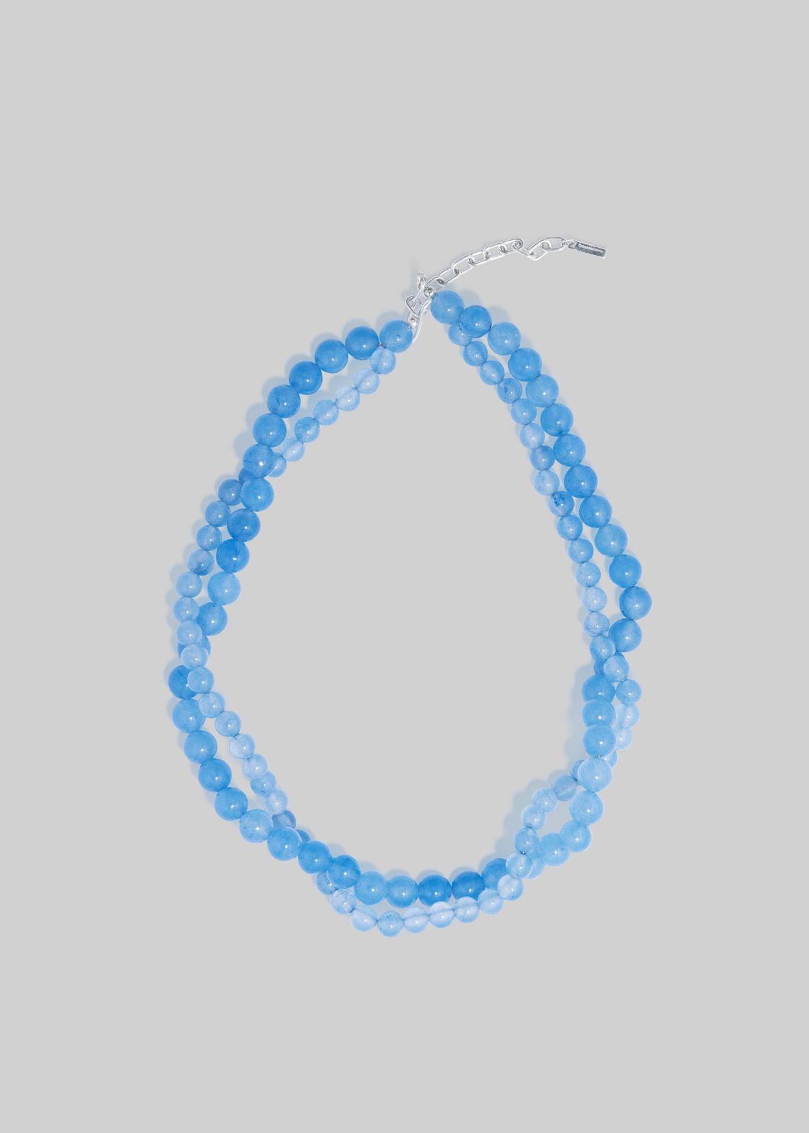 Completedworks Floe Lace Agate Bead Necklace - Blue