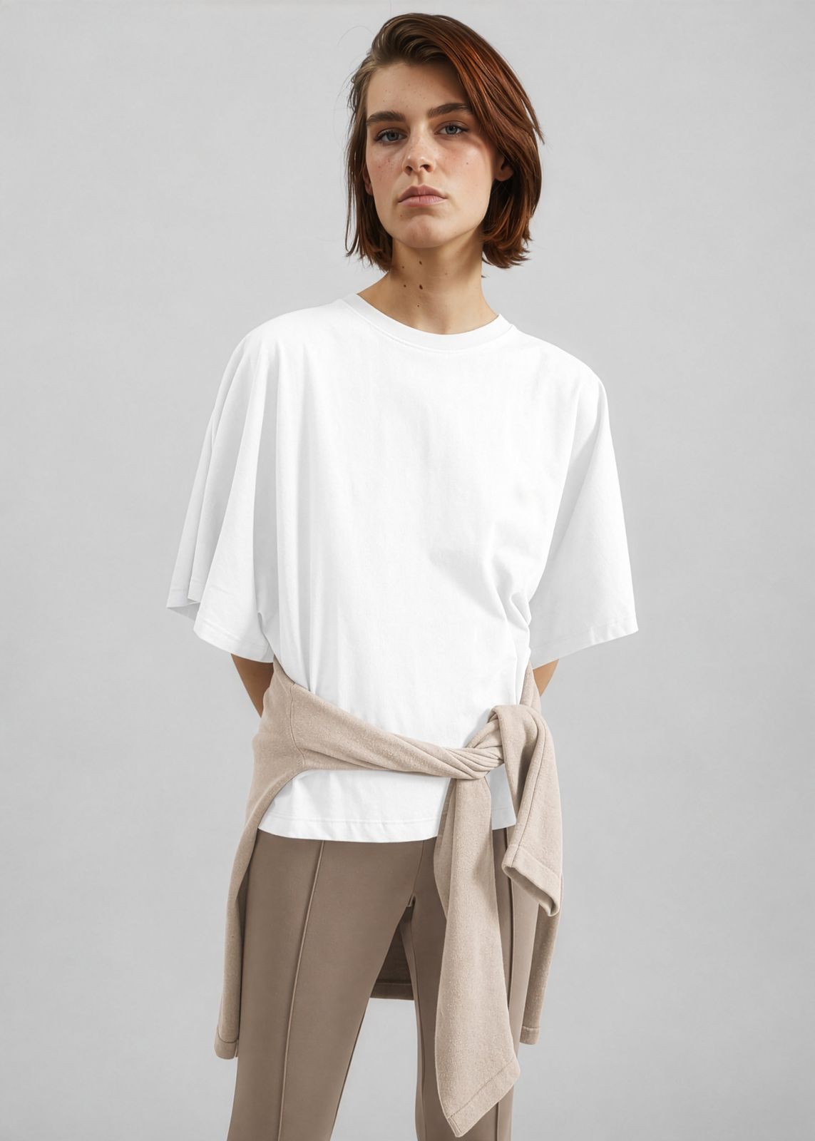 Modave Dolman Sleeve Tee - White