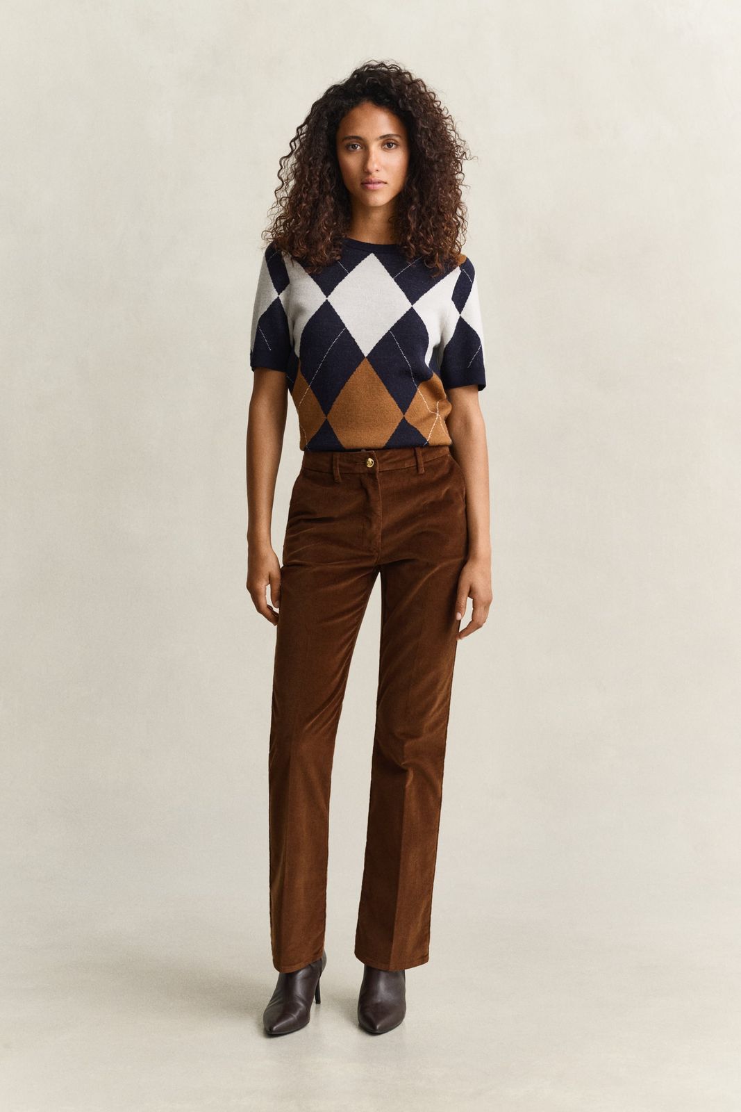 Flared Velvet Pants - BLACK