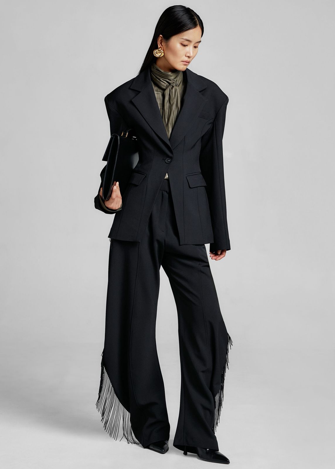 Bianca Hourglass Blazer - Black