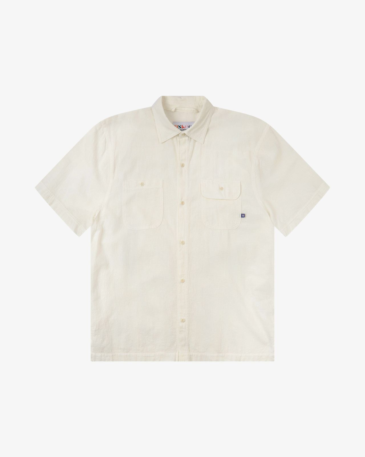 6007 Tasker Linen Blend Shirt - Ecru