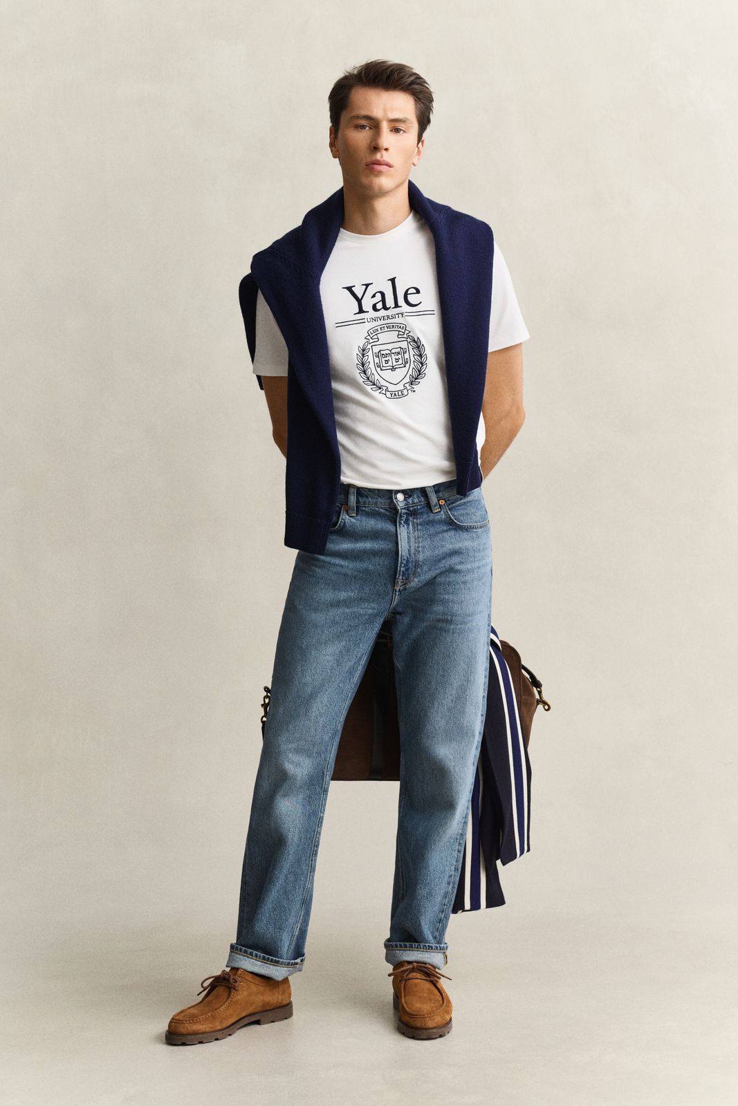 Gant x Yale T-Shirt - EGGSHELL