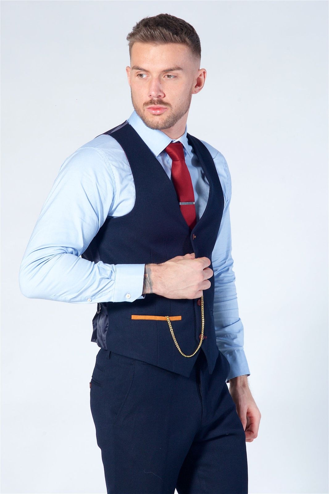 Marcy Darcy Jd4 Navy Waistcoat