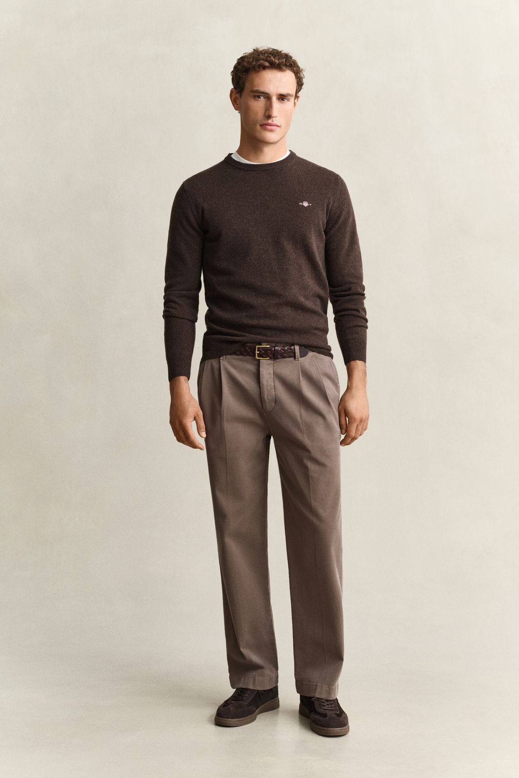 Brushed Cotton Chinos - FADED TAUPE
