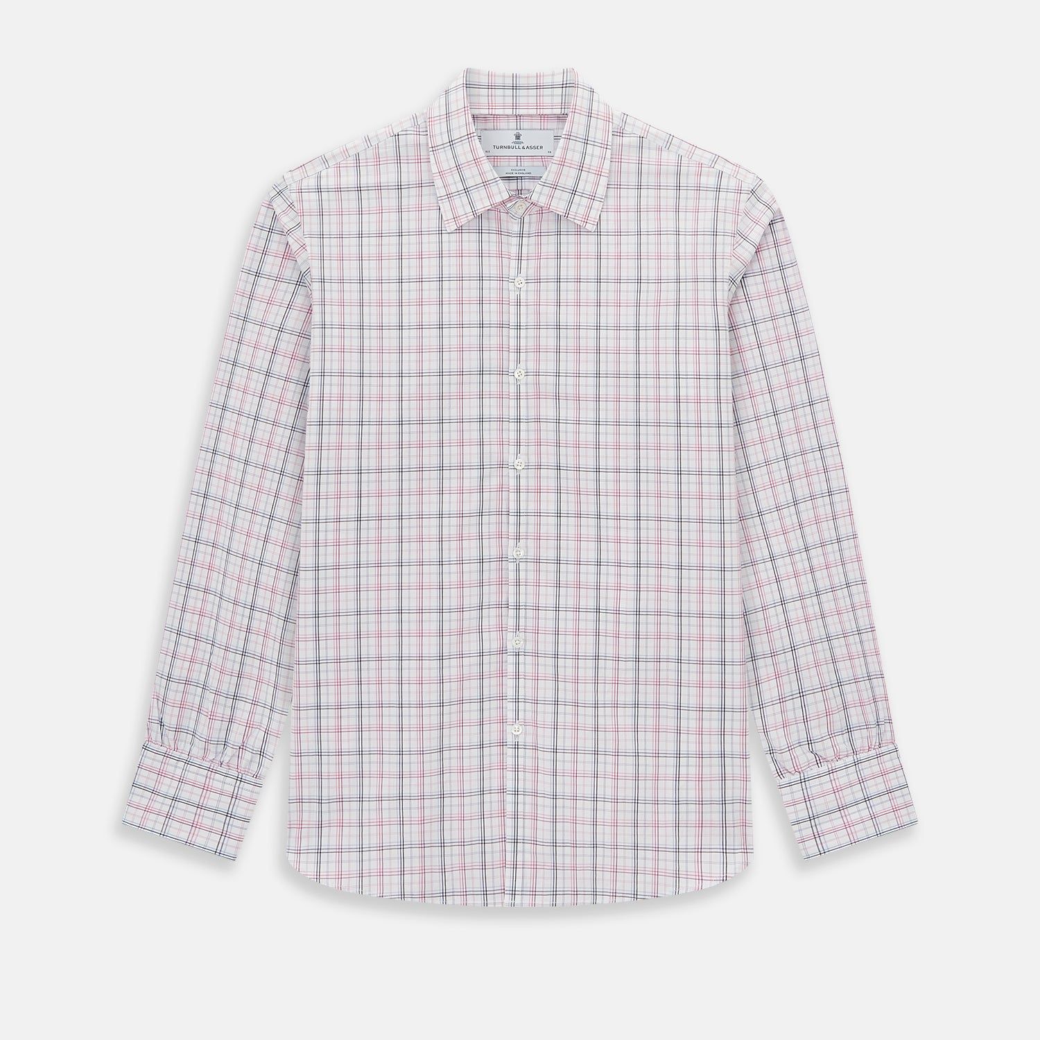 Purple And Blue Multi Check Westminster Shirt
