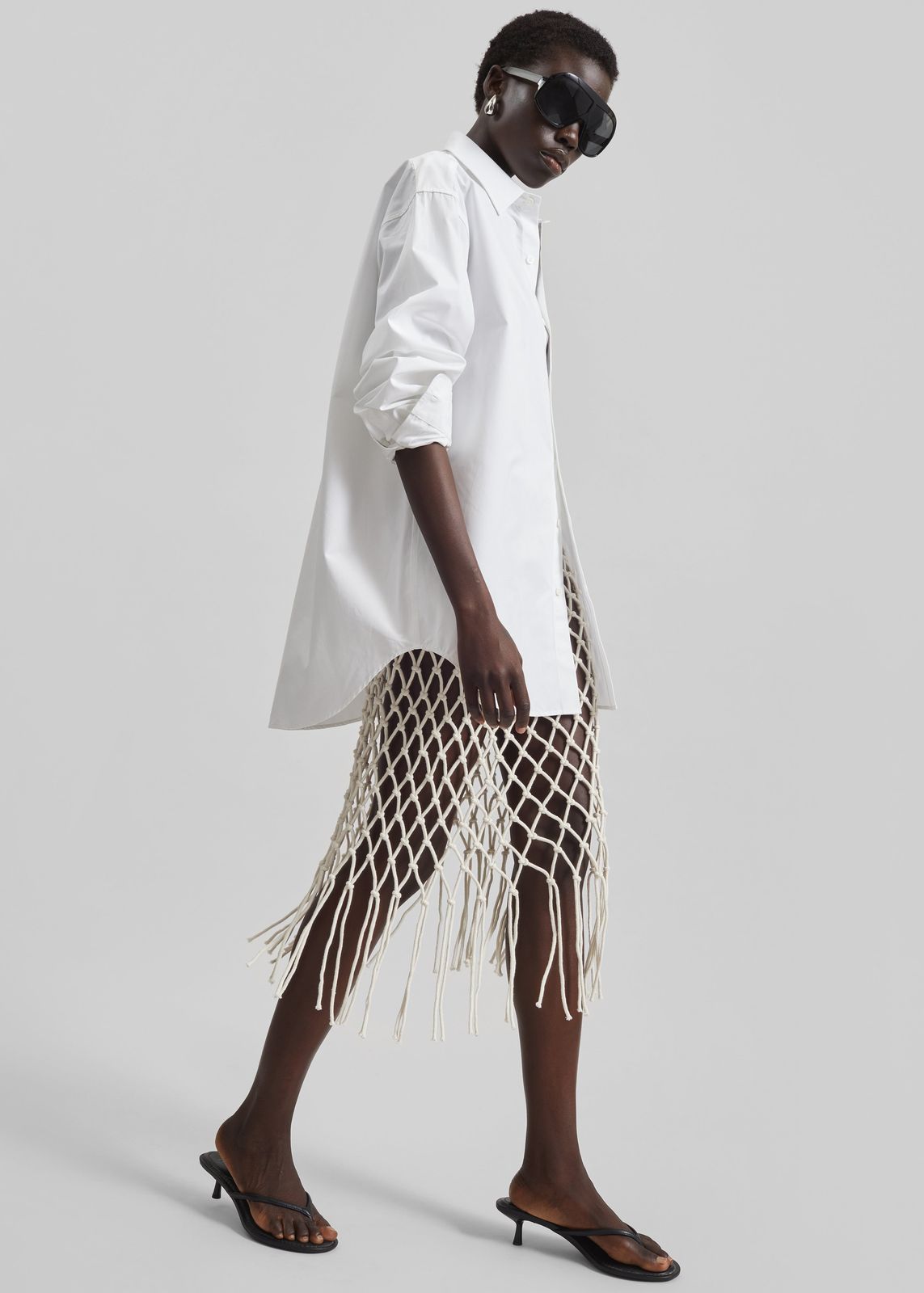 Tropea Macrame Skirt - Ecru