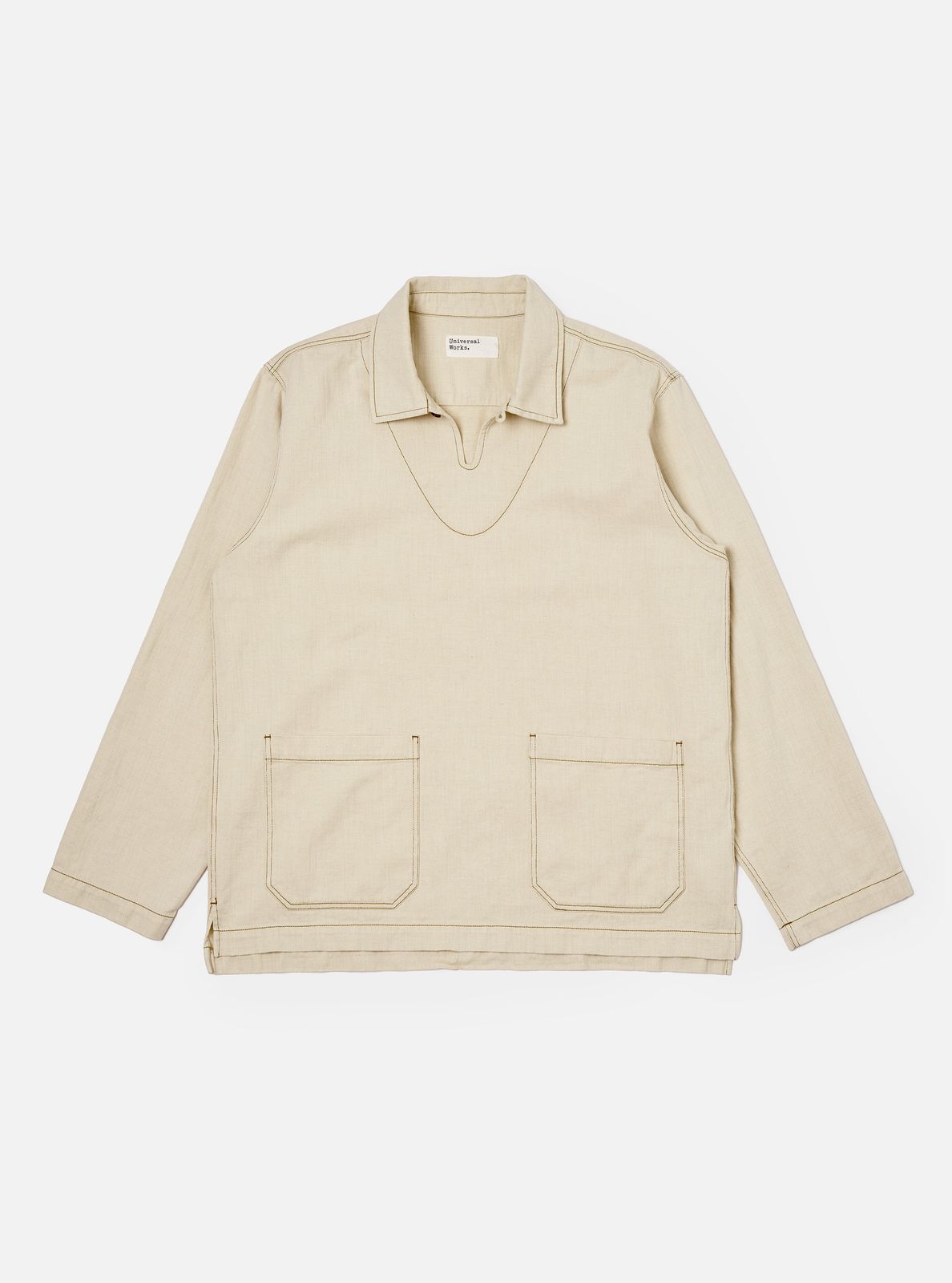 Ecru Koko Cotlin Smock Overshirt
