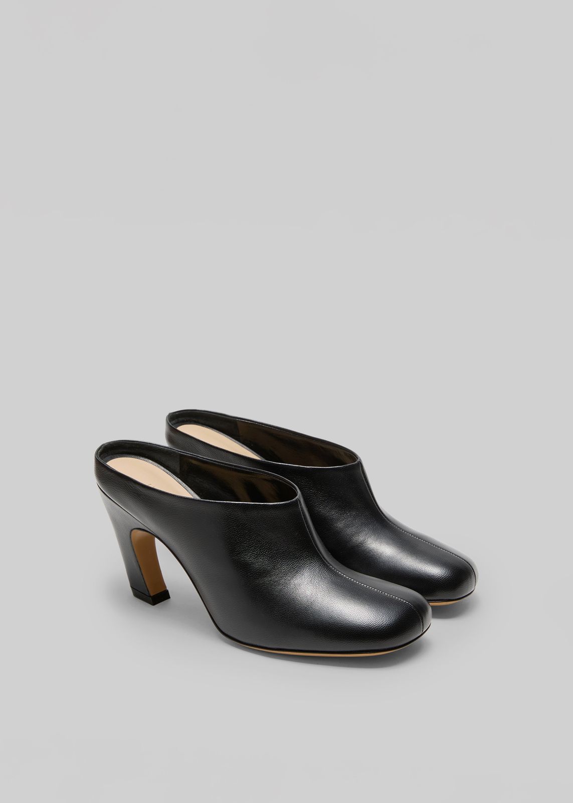 Le Monde Beryl Mica Mules - Black