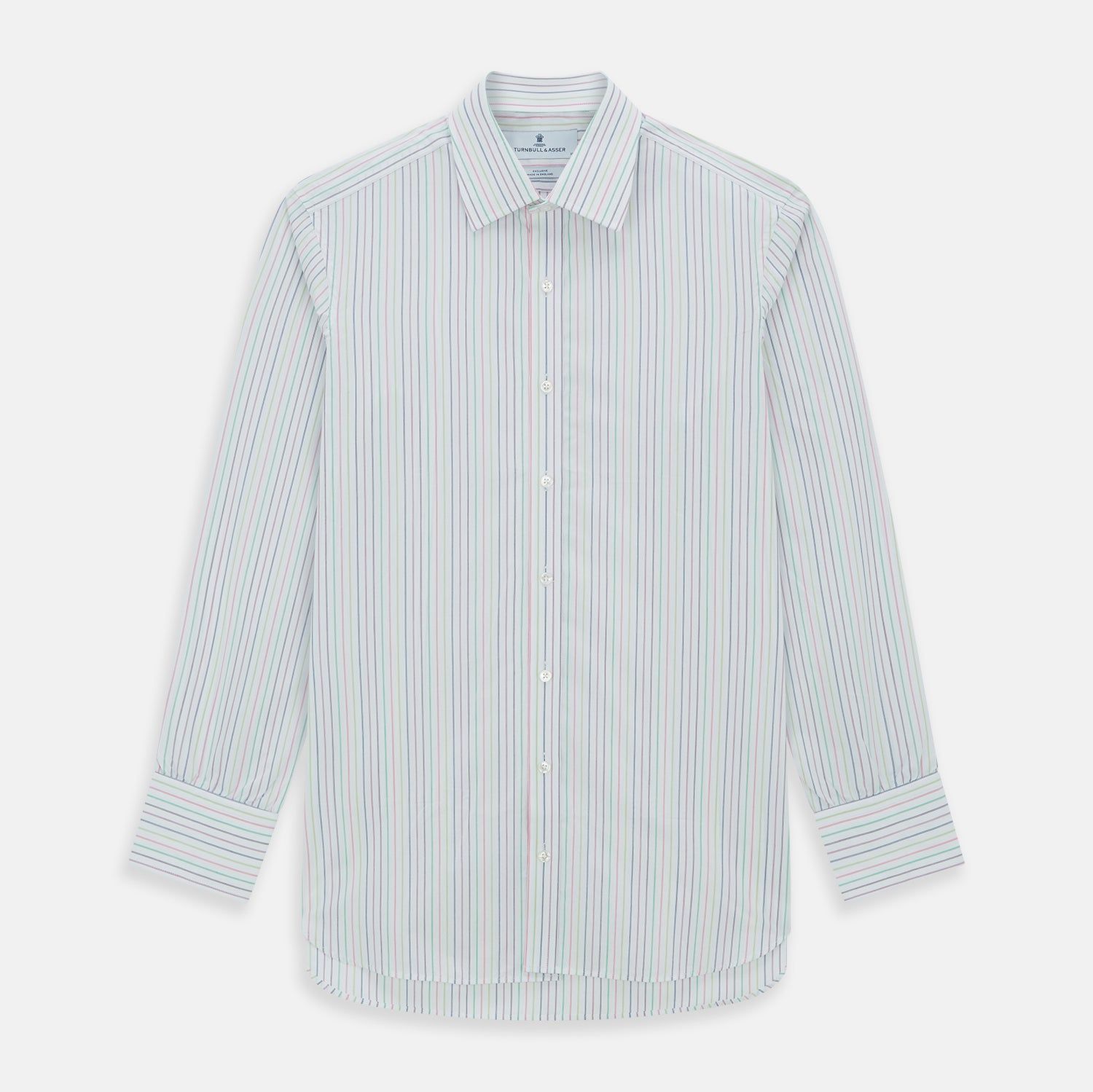 Multicoloured Double Pinstripe Mayfair Shirt