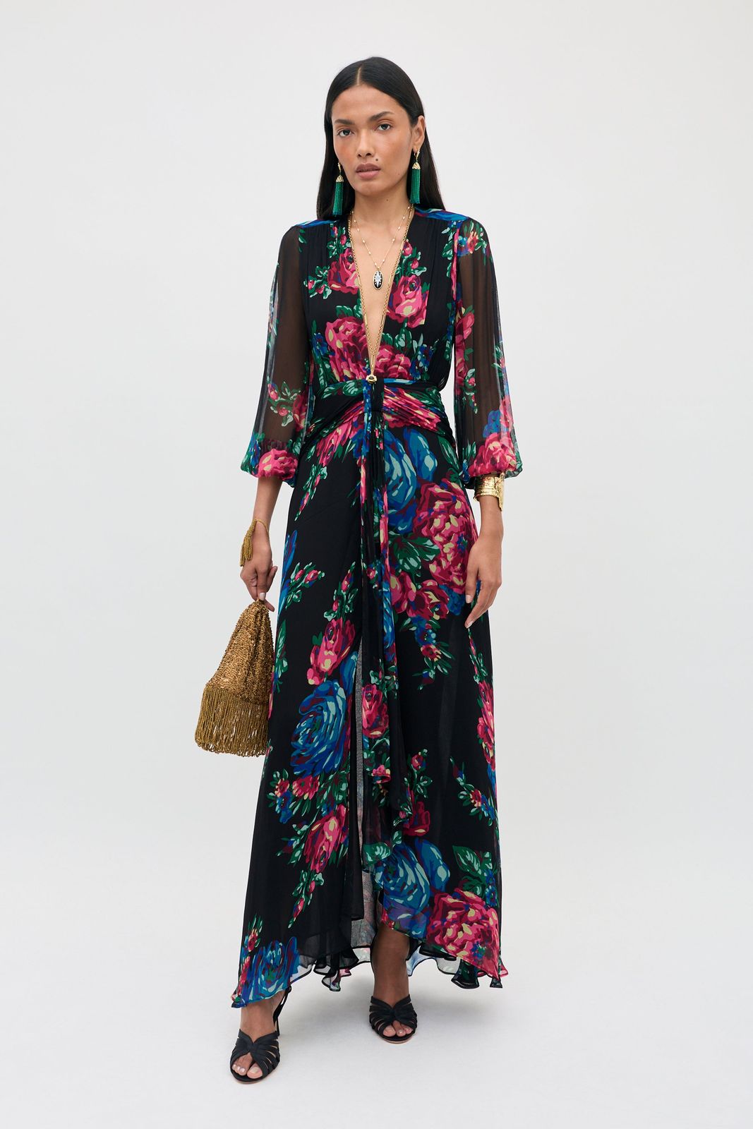 Meera - Vintage Bouquet Black