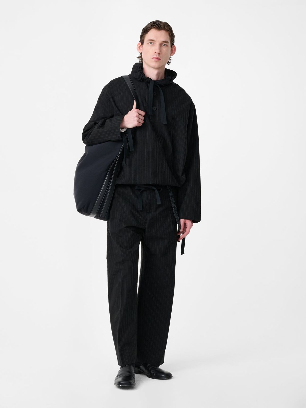 Fume Tailored Pant in Black Stripe