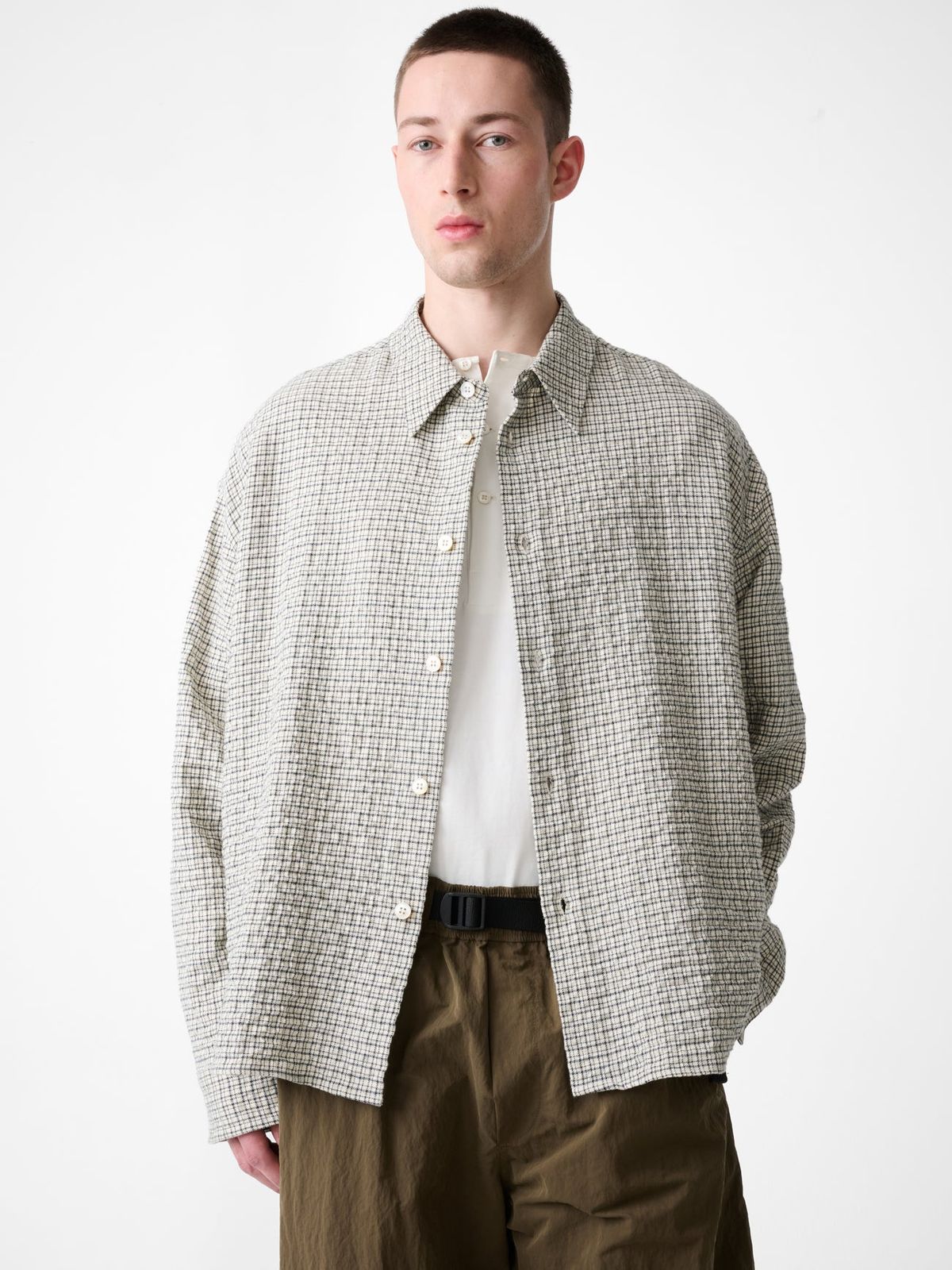 Nostra Shirt In Parchment / Black