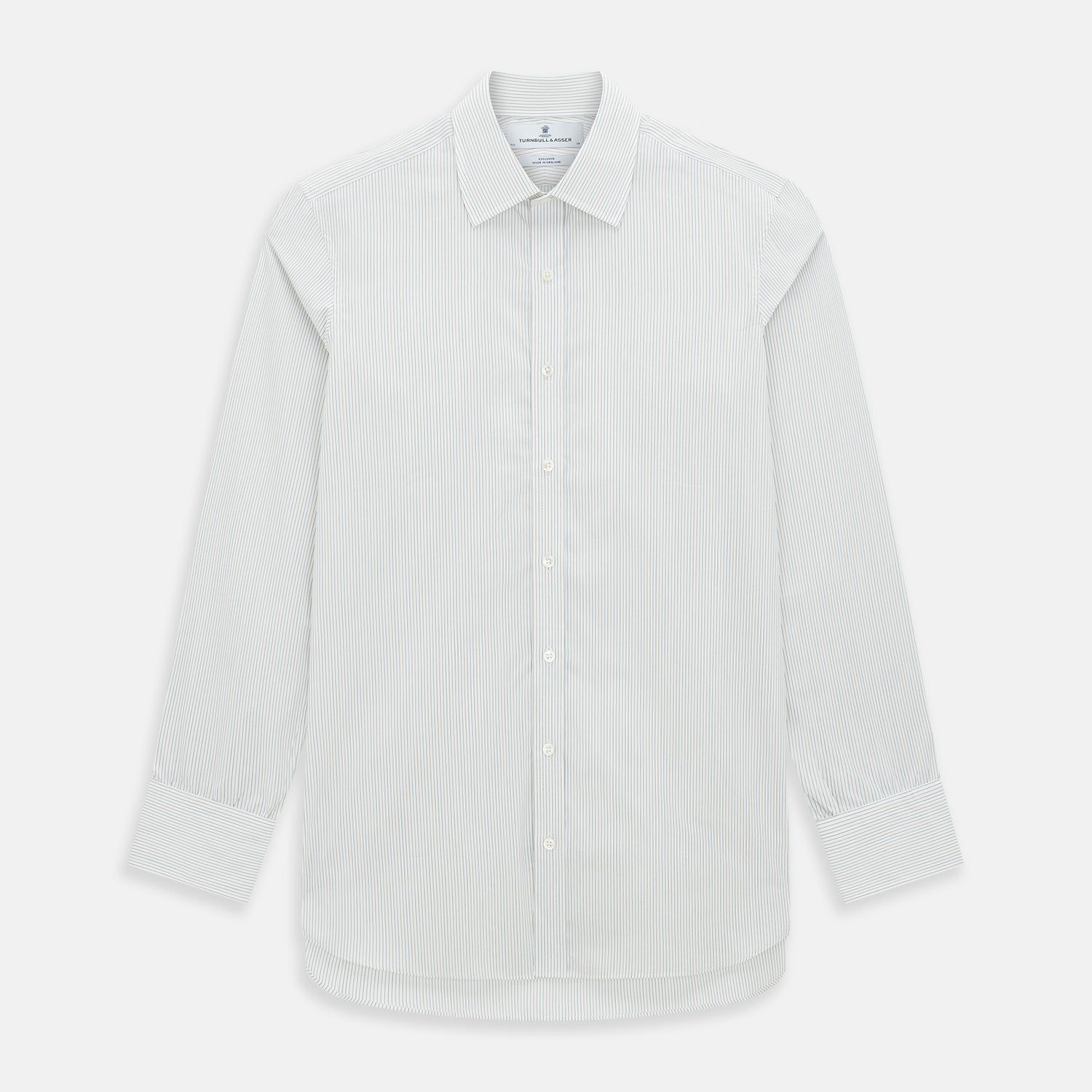 Petrol Hairline Stripe Mayfair Shirt