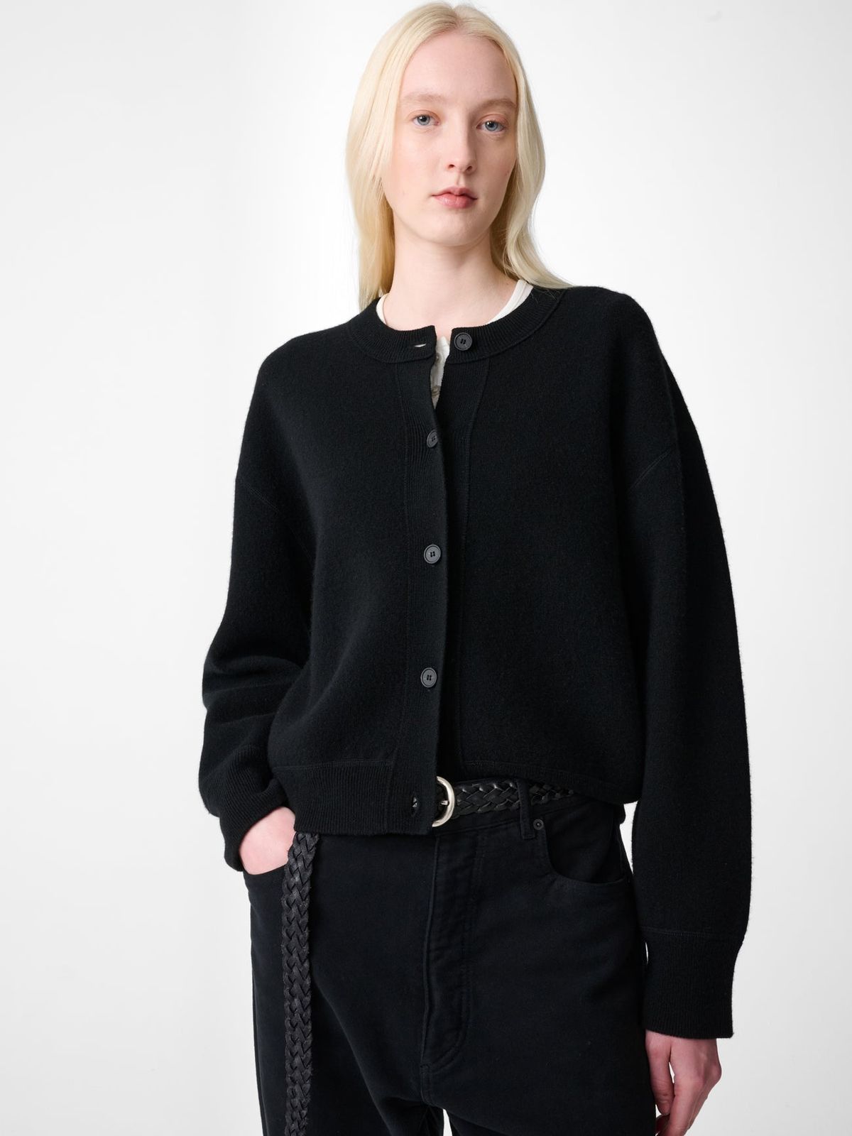 Arvine Cardigan In Black