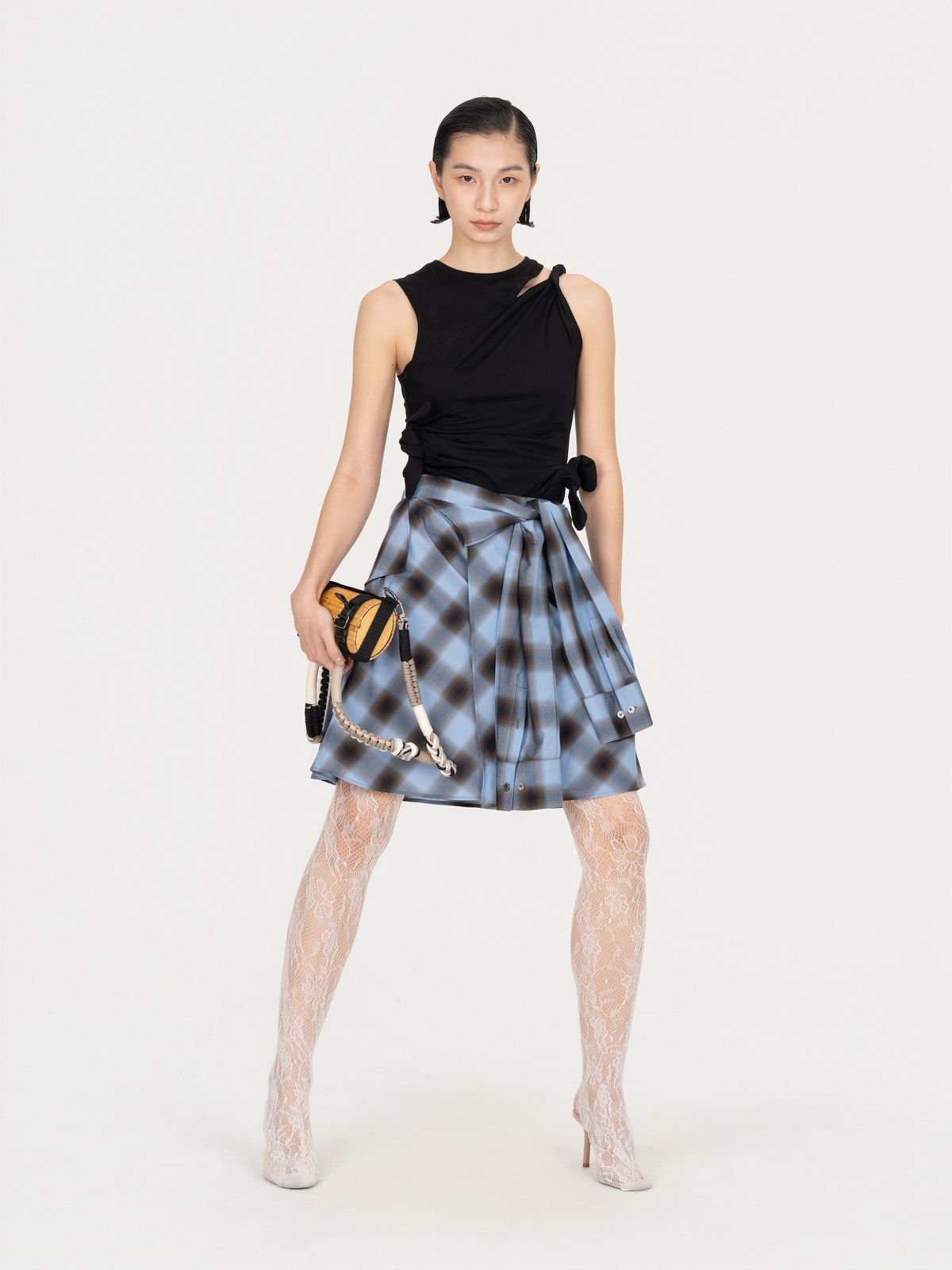 DECONSTRUCTION WRAP SKIRT