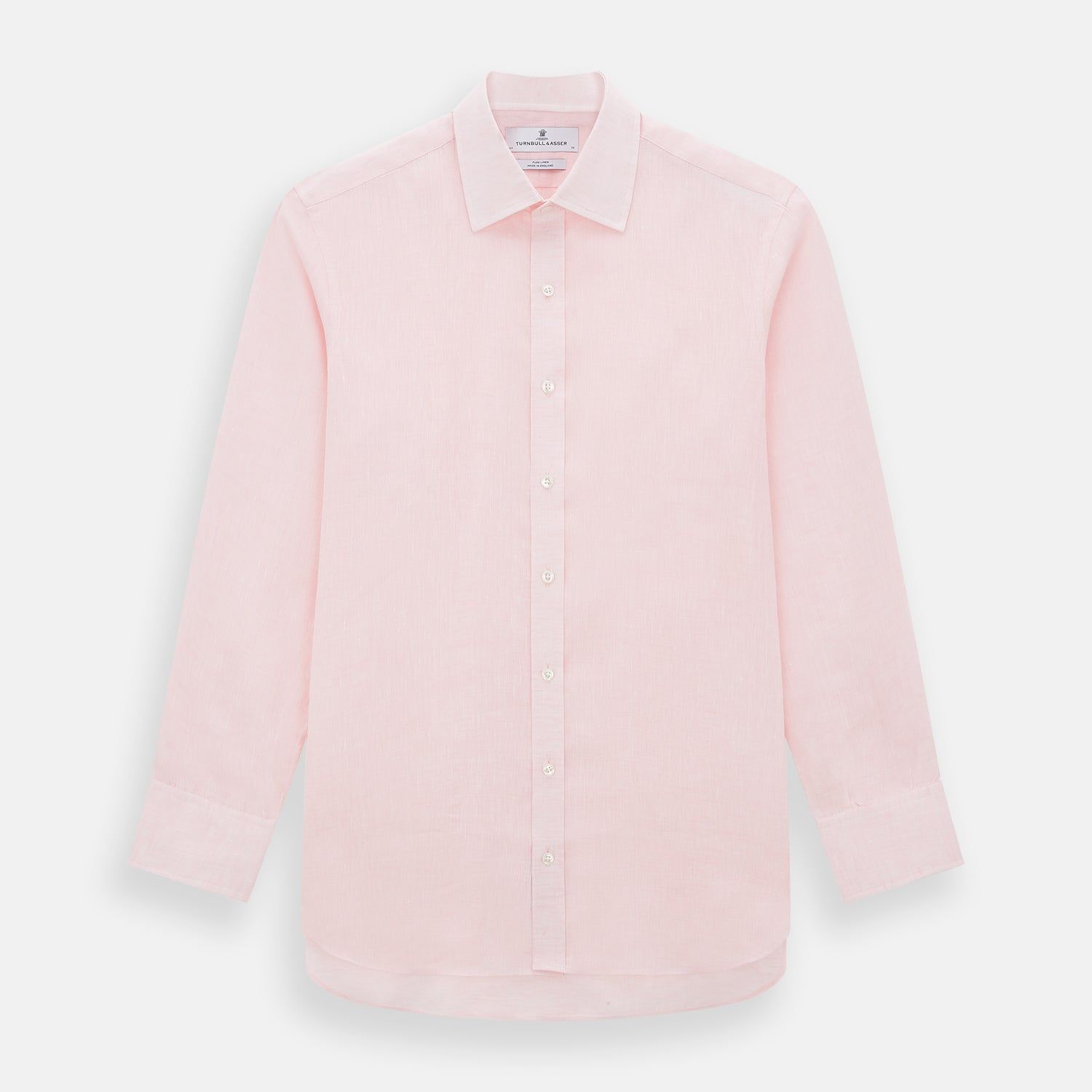 Pale Pink Linen Mayfair Shirt