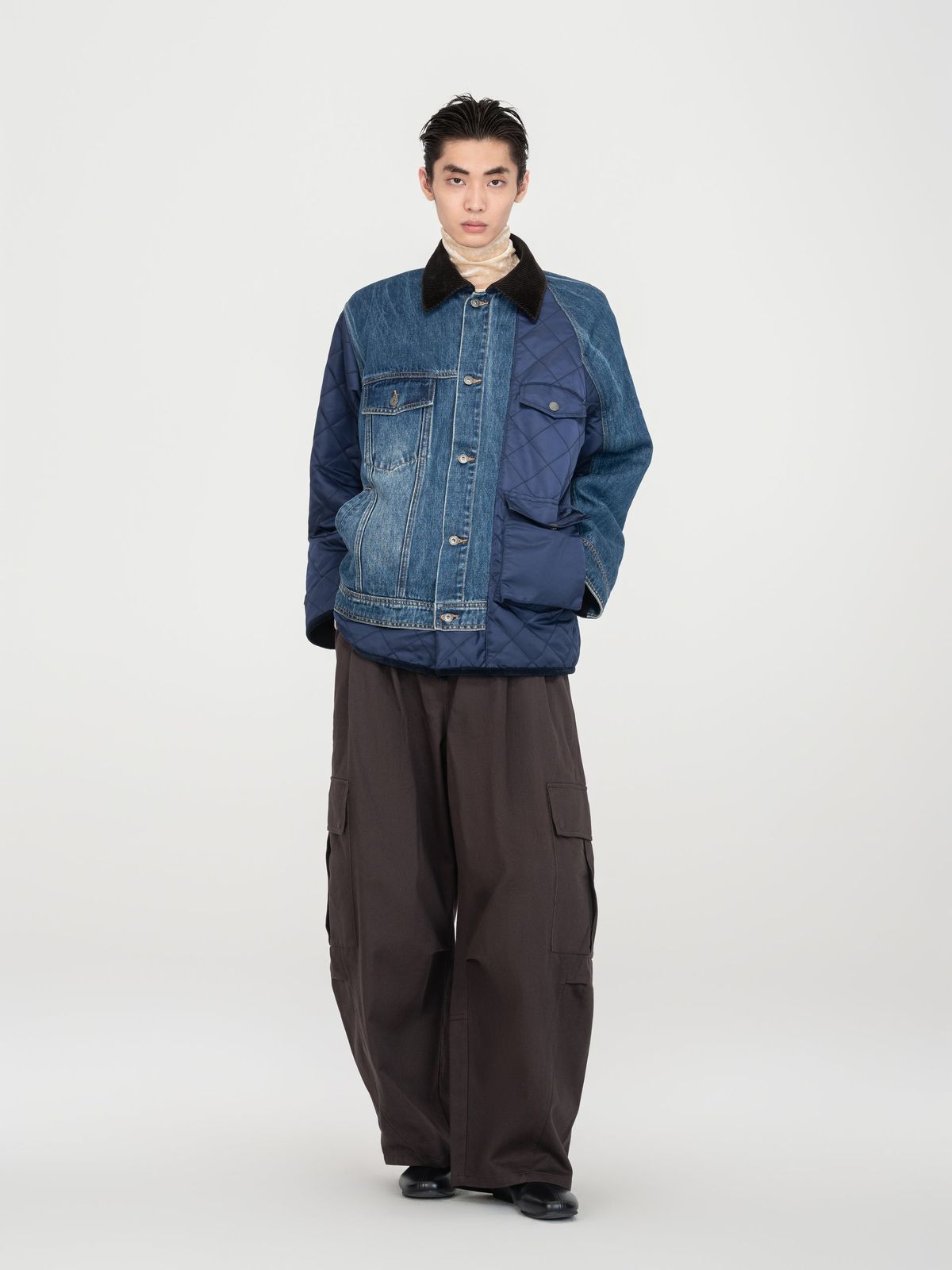 BROWN LOOSE FIT CARGO PANTS