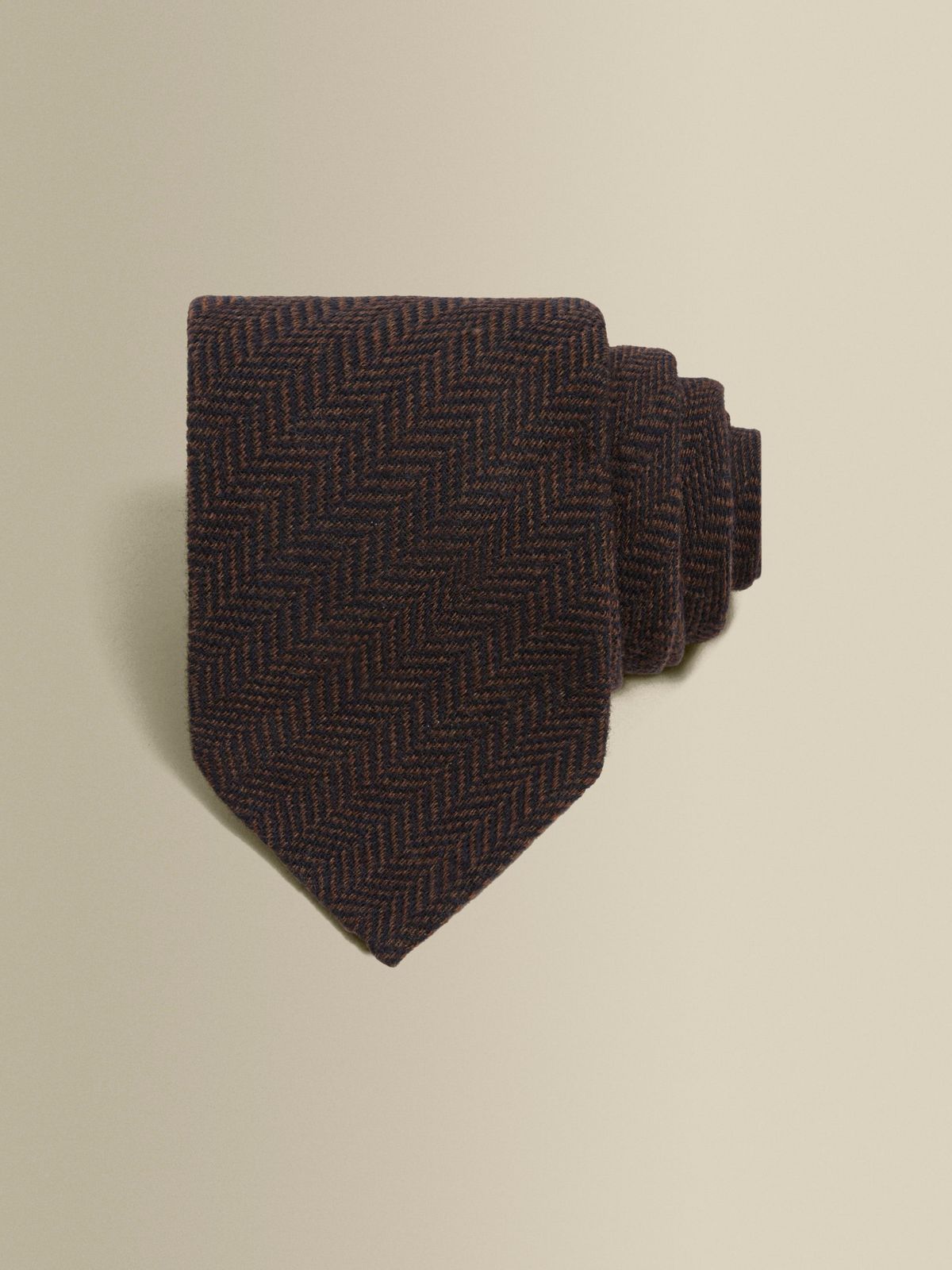 Wool Herringbone Tie