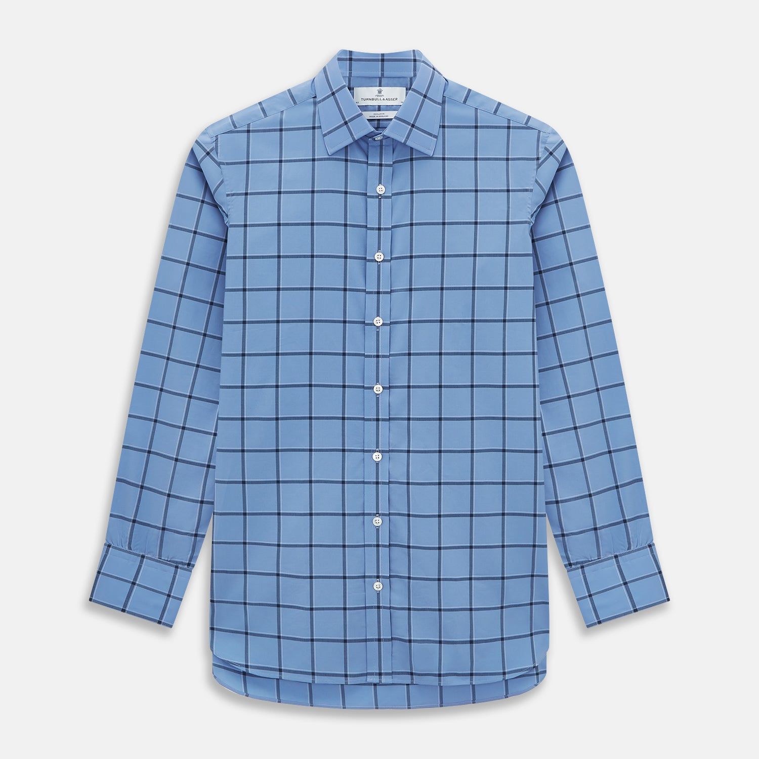 Colony Blue Grid Check Mayfair Shirt