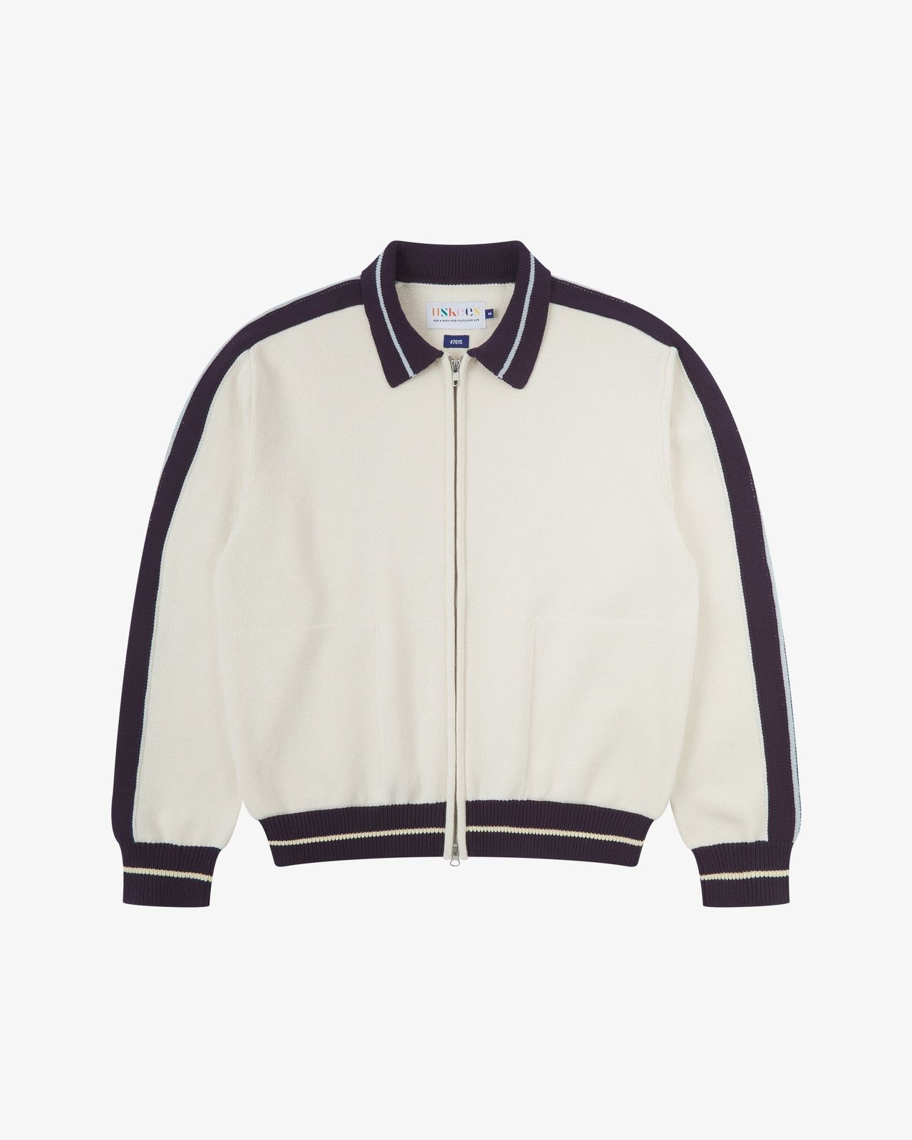 7015 Racquet Club Track Top - Cream