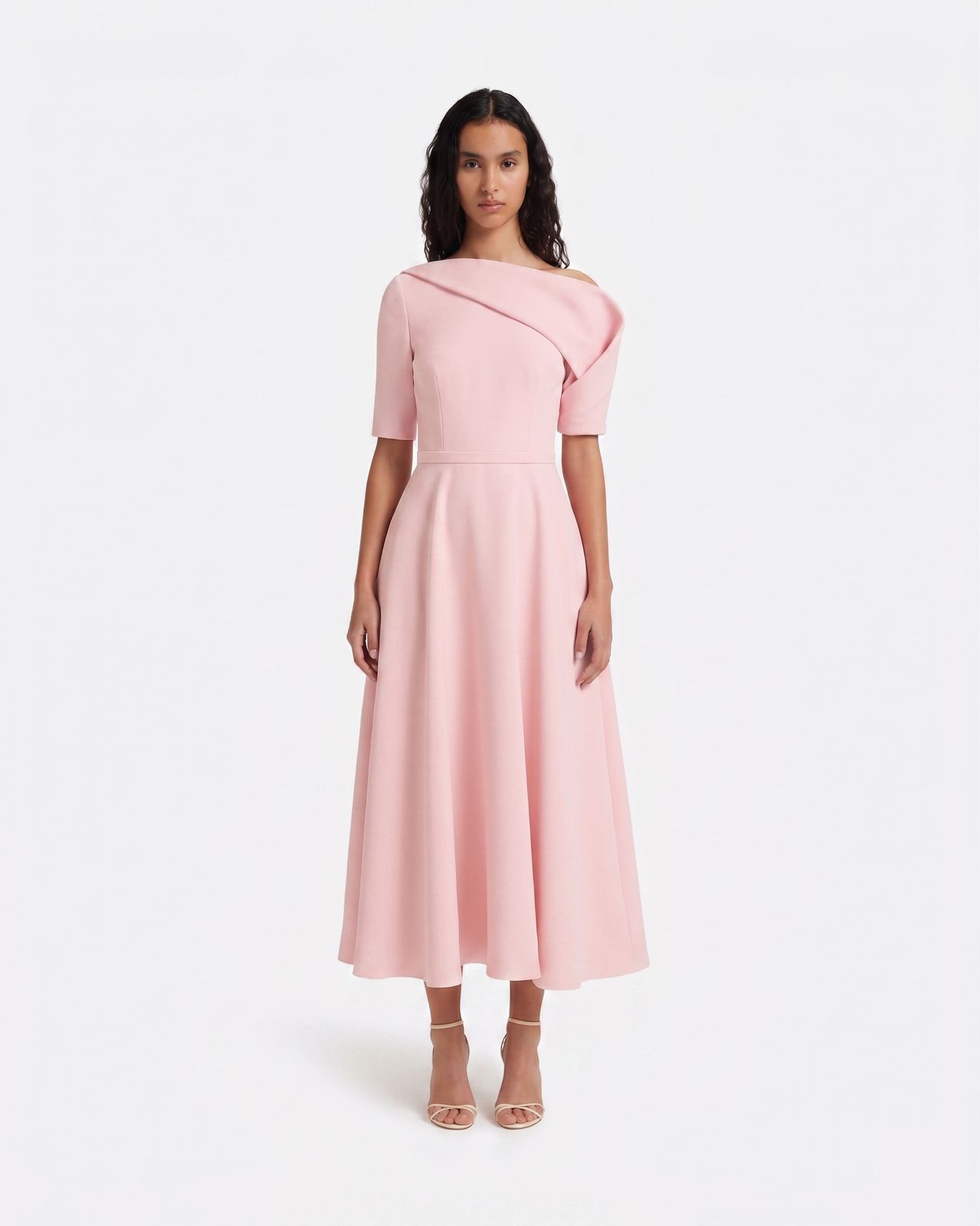 Melinda Midi Dress in Lychee